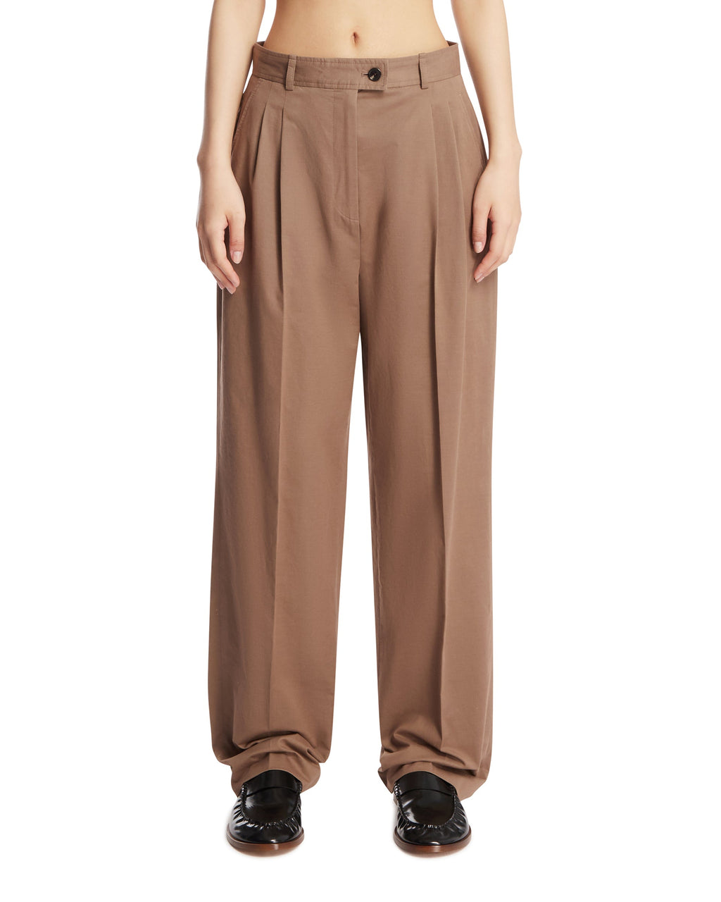 Brown Ragnar Trousers The row – Гарантія оригінальності – боковий вид