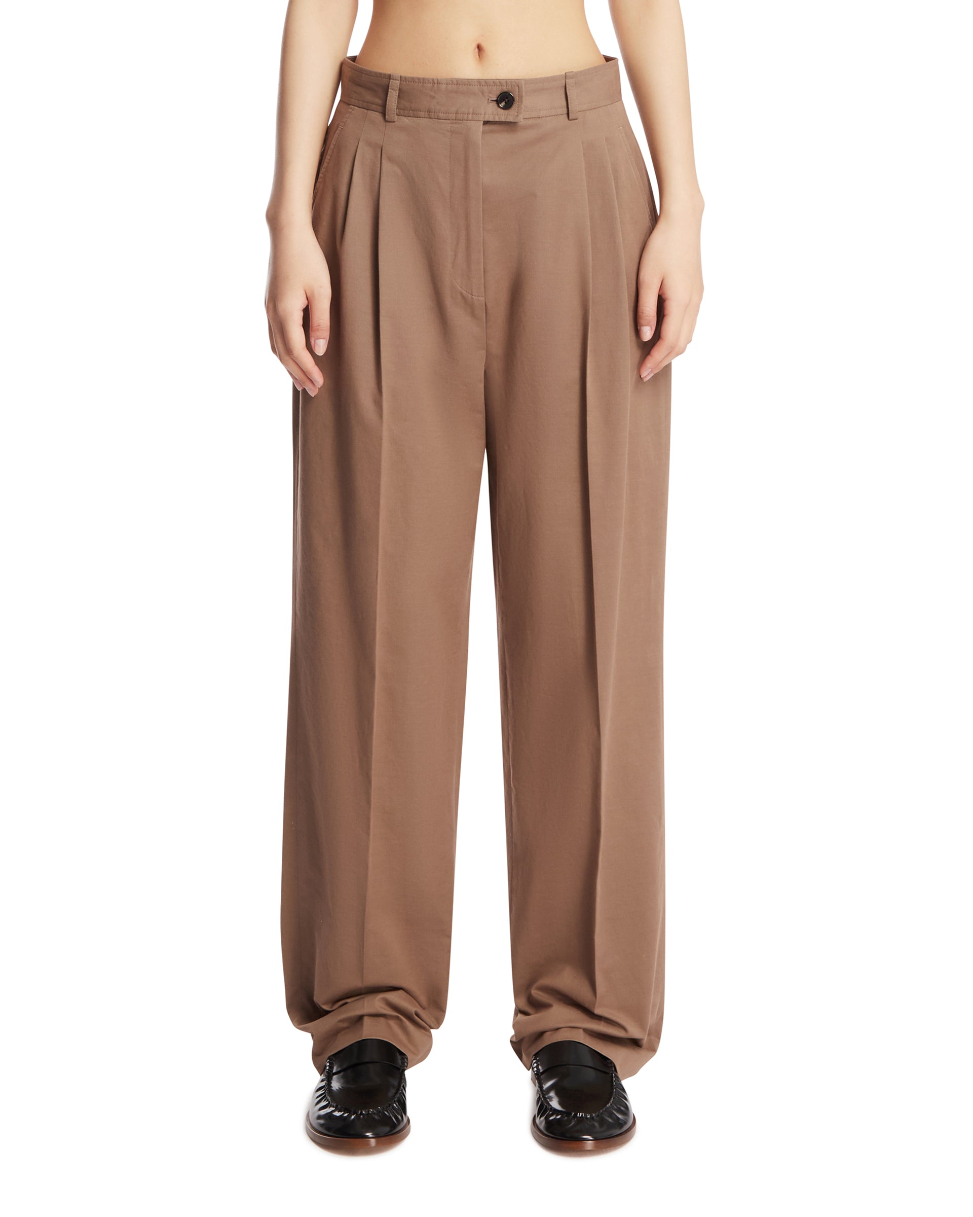 Brown Ragnar Trousers The row – Гарантія оригінальності – боковий вид