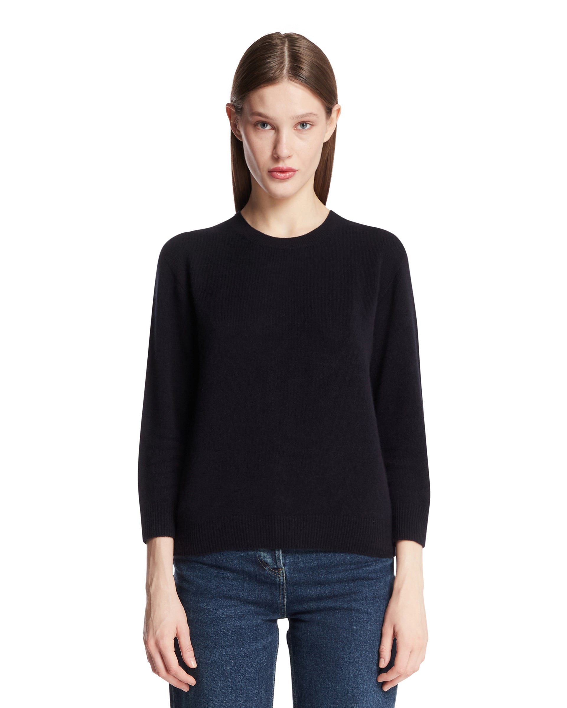 Blue Cashmere Sweater The row оригінал – Купити в Україні – боковий вид