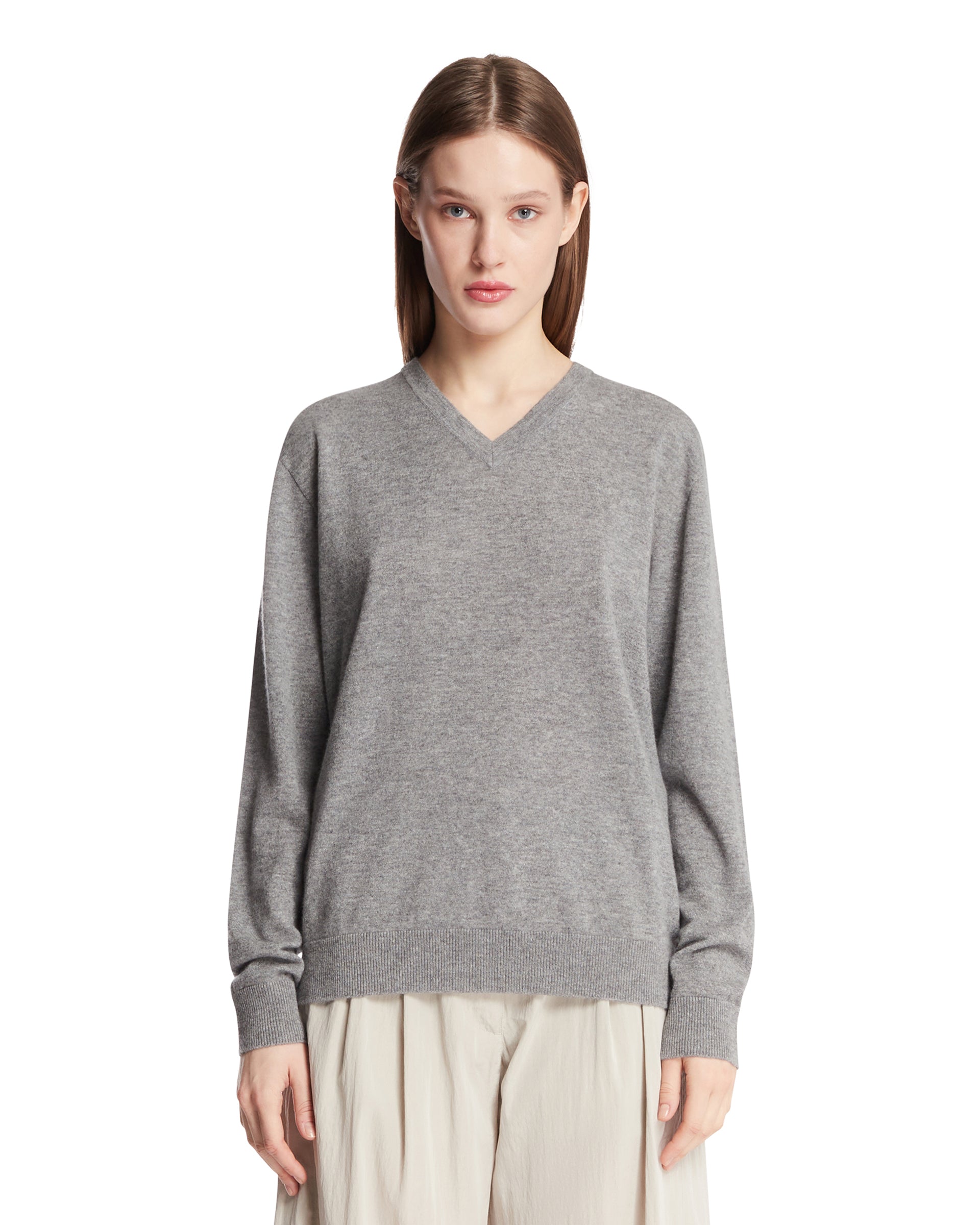 Gray Nian Cashmere Sweater The row – Гарантія оригінальності – боковий вид