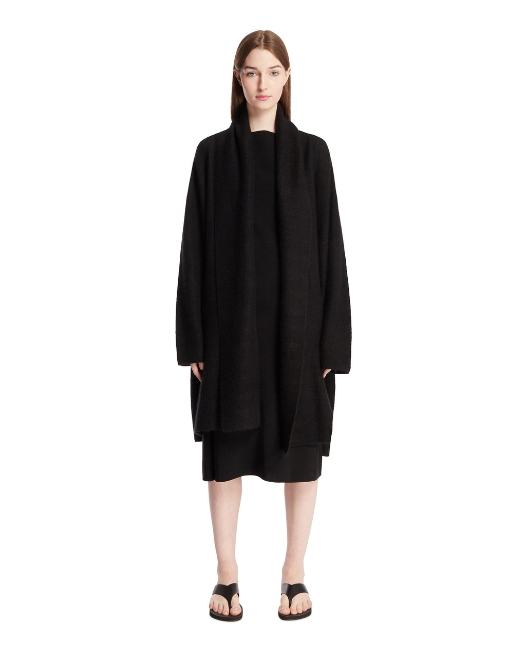 Black Cashmere Cardigan The row – Гарантія оригінальності – боковий вид