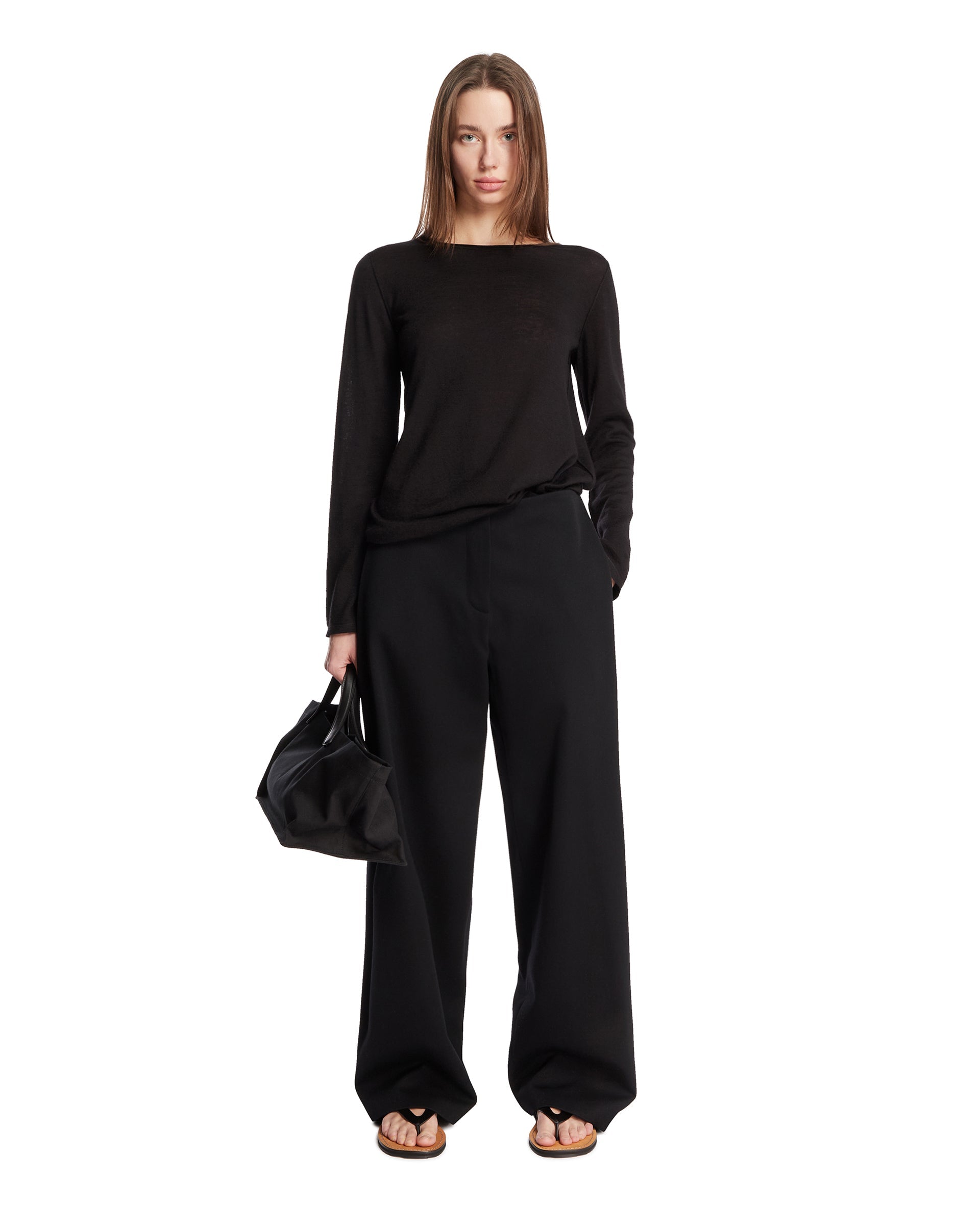 Black Monton Cashmere T-Shirt The row оригінал – Купити в Україні – детальний вид