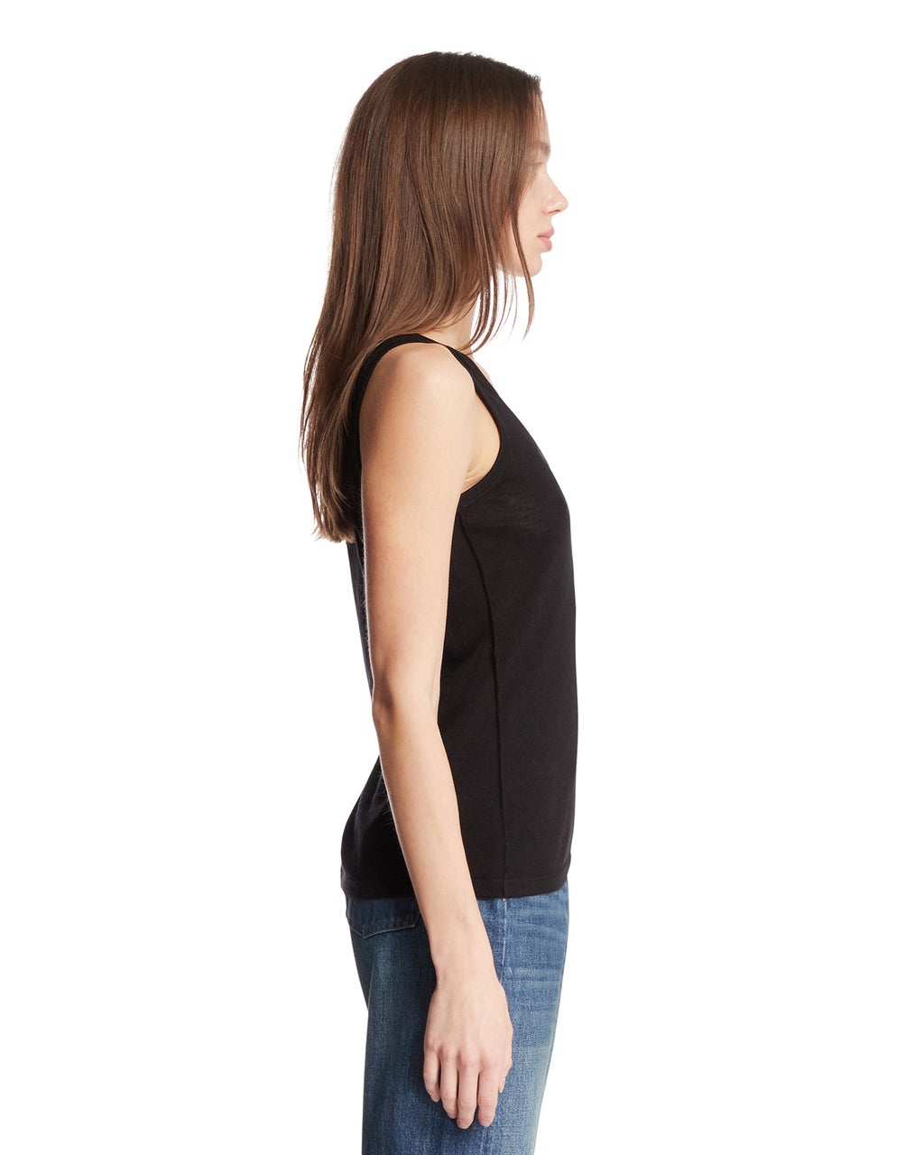 Black Silk, Linen And Cashmere Top The row – Гарантія оригінальності – збільшений вид