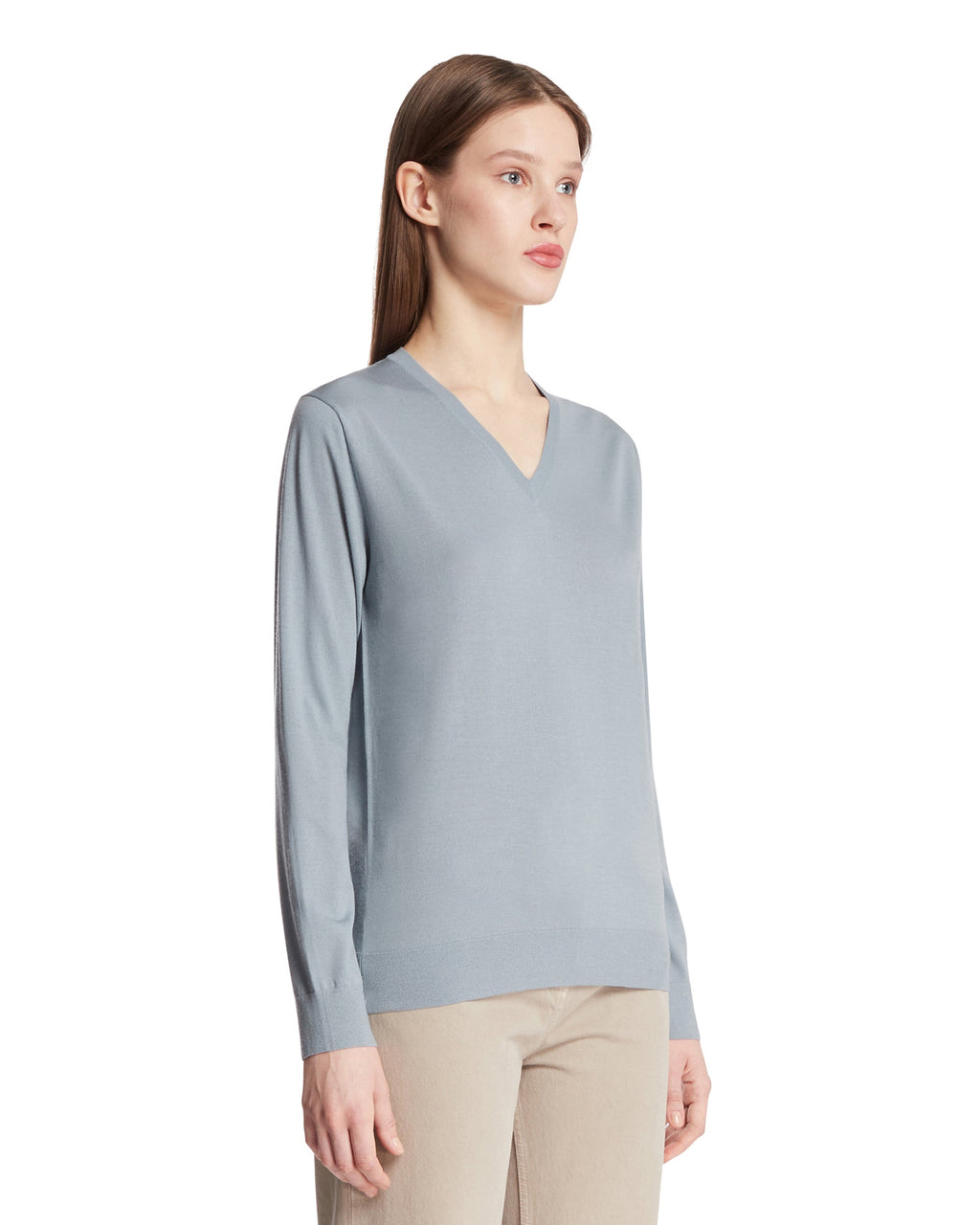 Blue Naius Wool Top The row – Гарантія оригінальності – вид ззаду