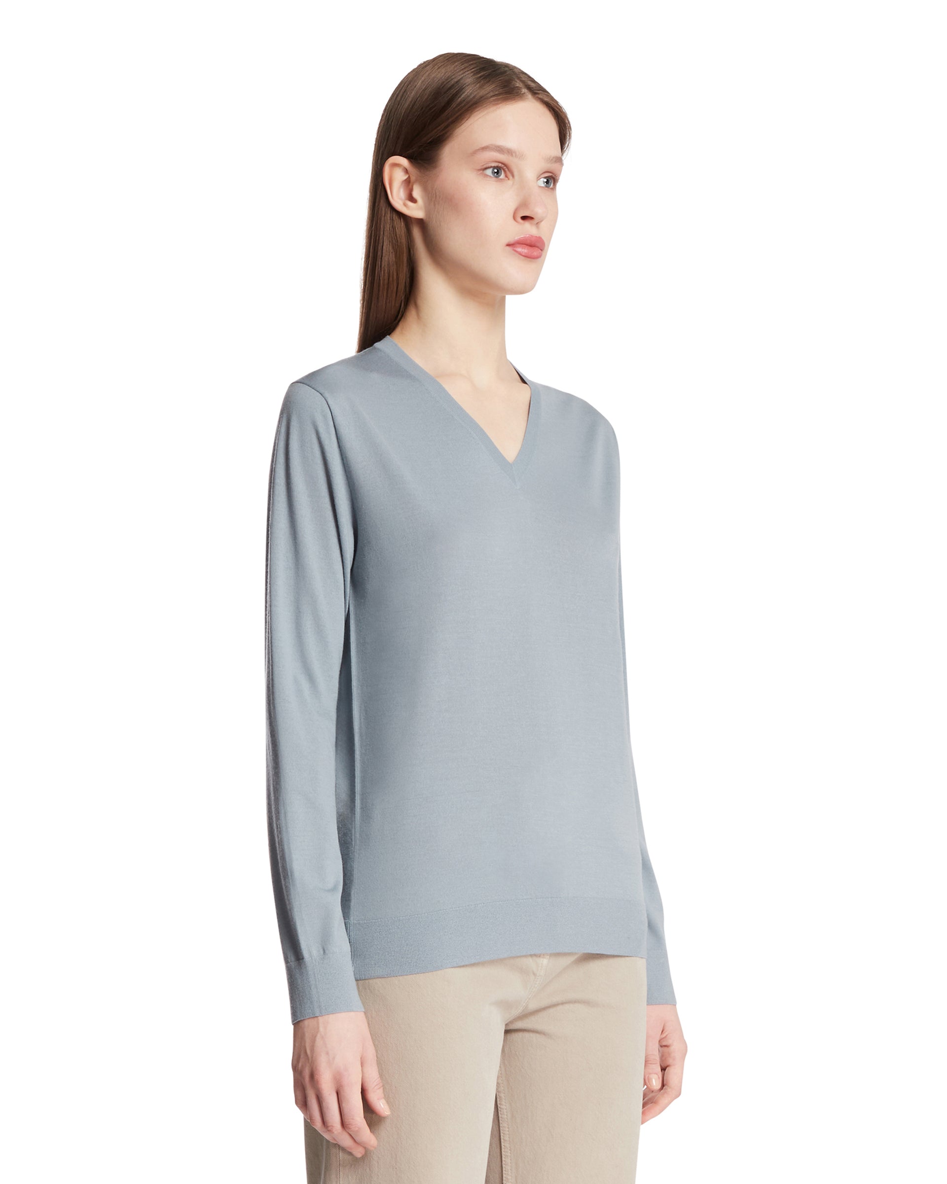 Blue Naius Wool Top The row – Гарантія оригінальності – вид ззаду