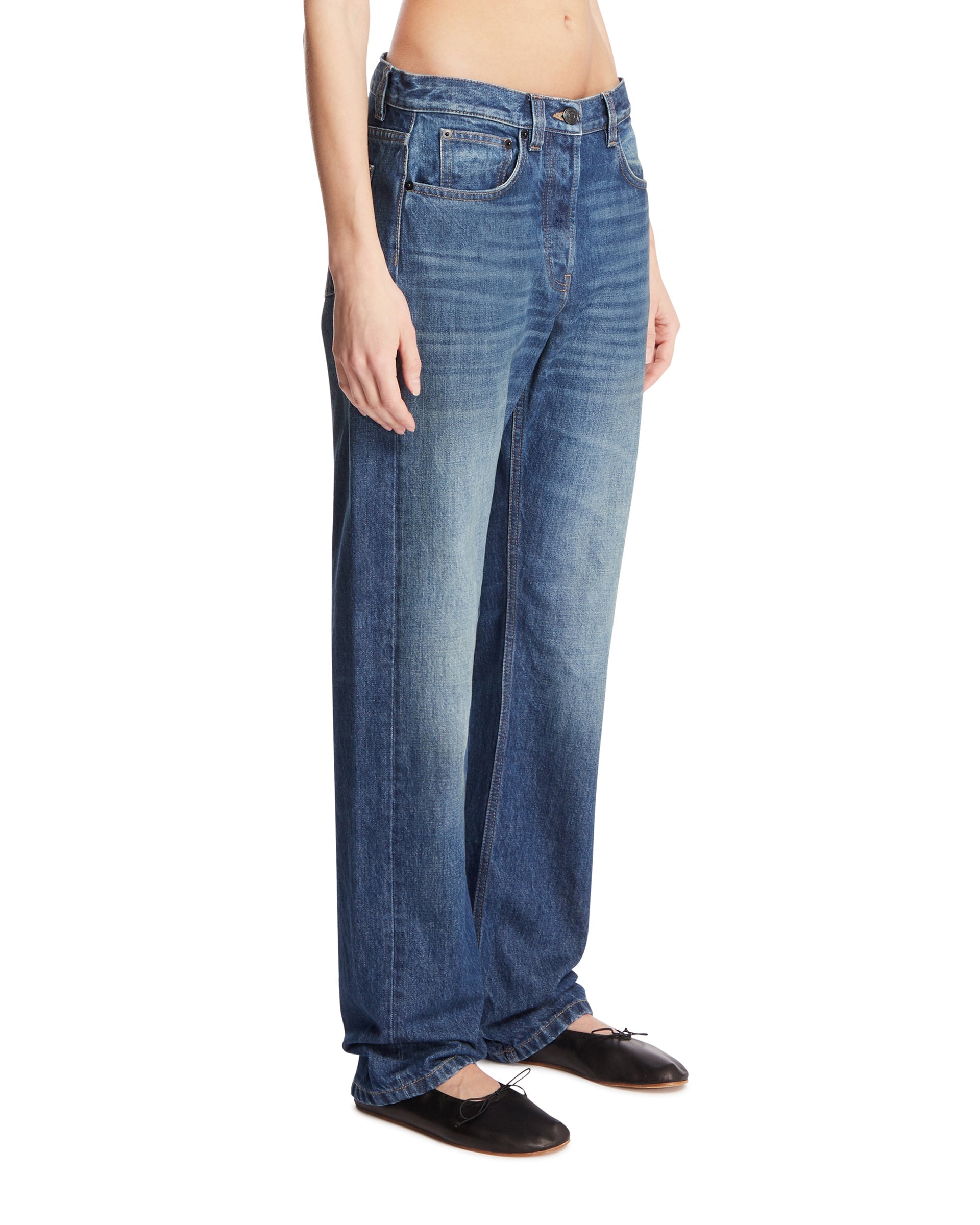 Blue Five-Pocket Jeans The row оригінал – Купити в Україні – вид ззаду