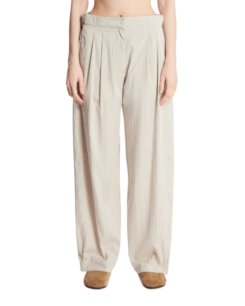 Gray Iven Silk And Nylon Pants The row – Гарантія оригінальності – боковий вид