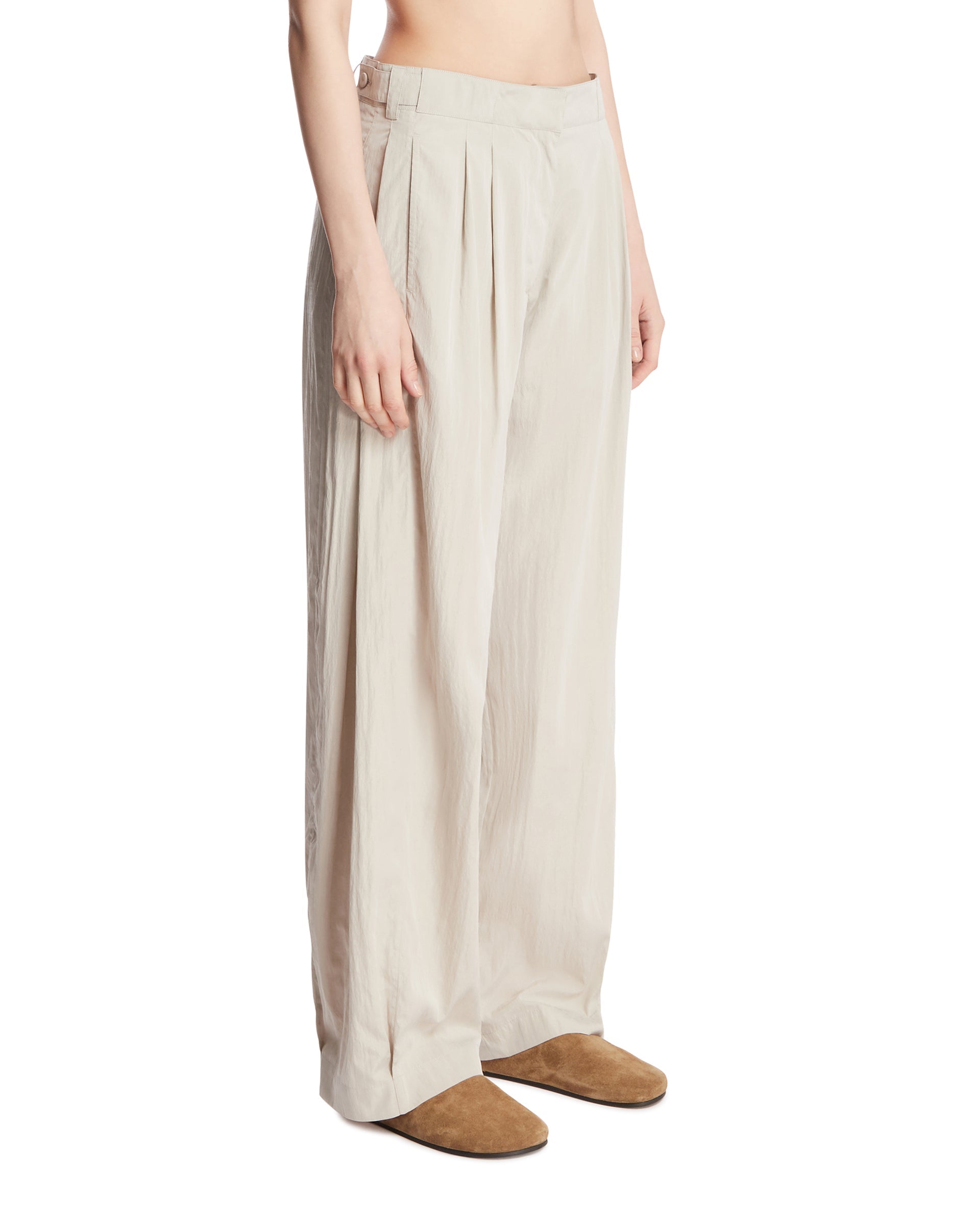 Gray Iven Silk And Nylon Pants The row – Гарантія оригінальності – вид ззаду
