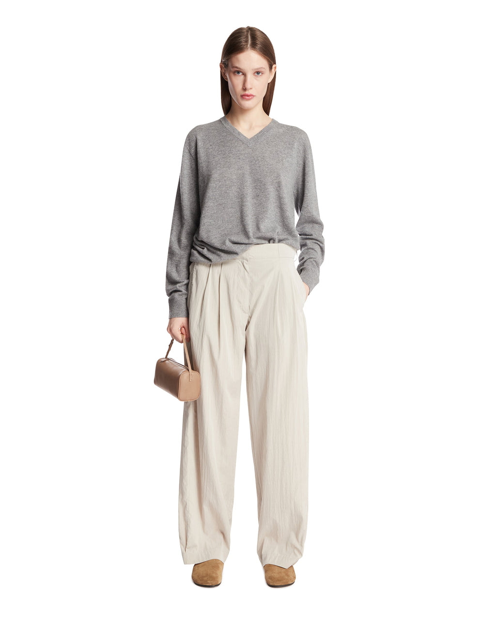 Gray Iven Silk And Nylon Pants The row – Гарантія оригінальності – детальний вид