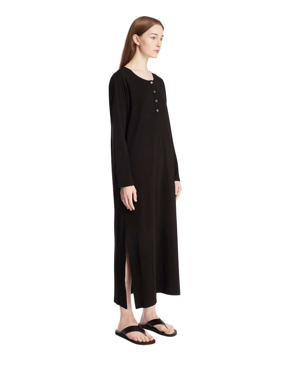 Black Cotton Dress The row – Гарантія оригінальності – вид ззаду