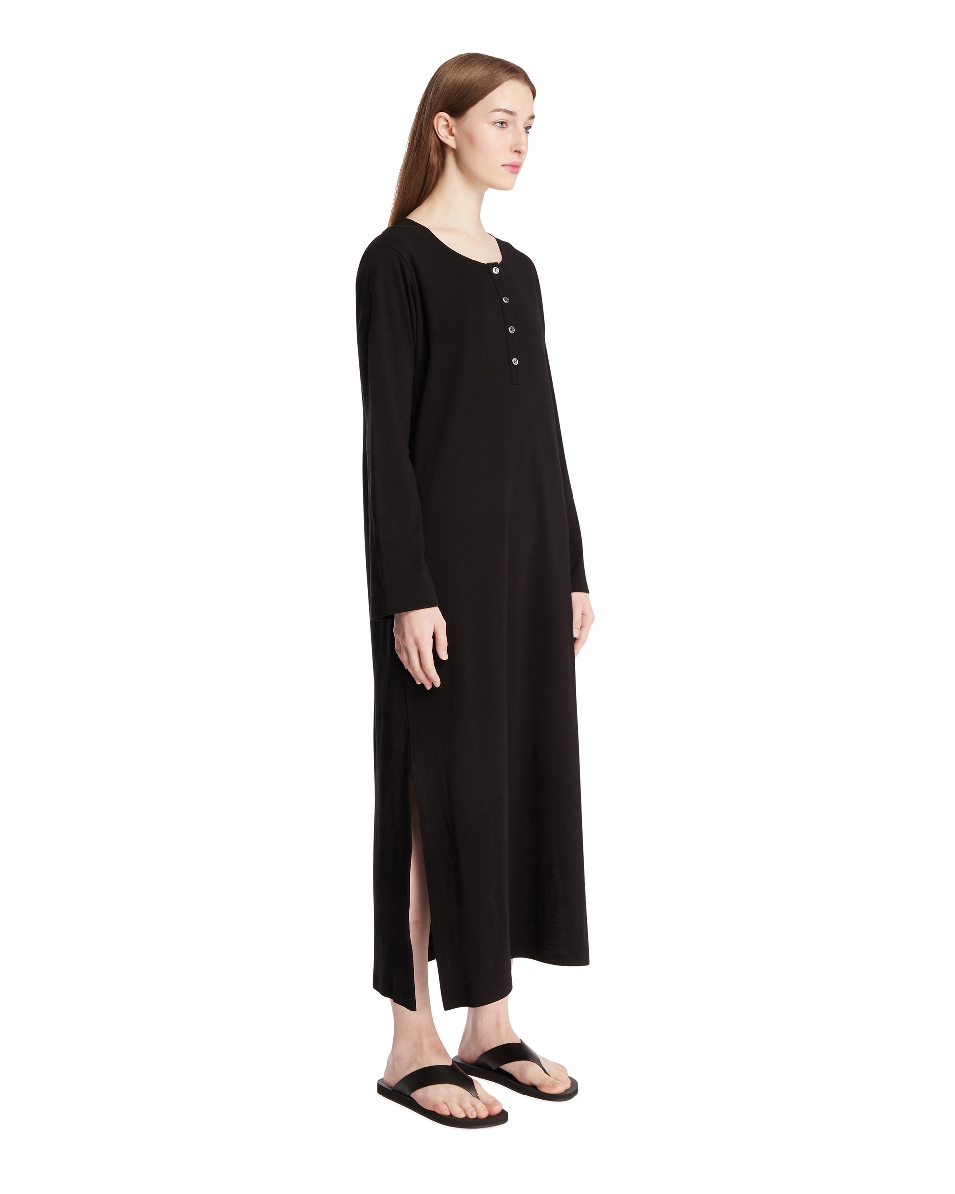 Black Cotton Dress The row – Гарантія оригінальності – вид ззаду