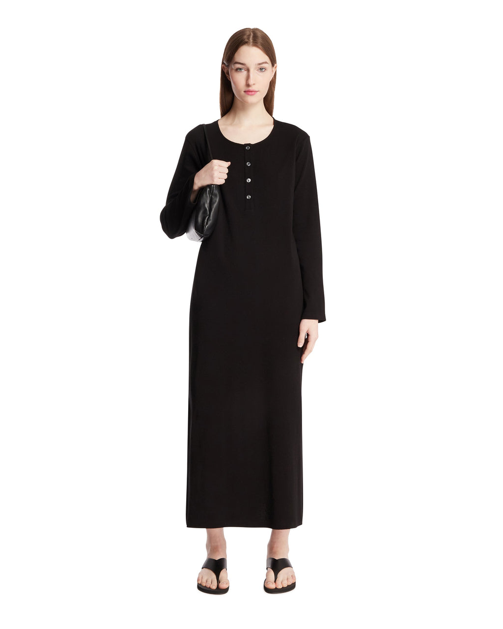Black Cotton Dress The row – Гарантія оригінальності – детальний вид