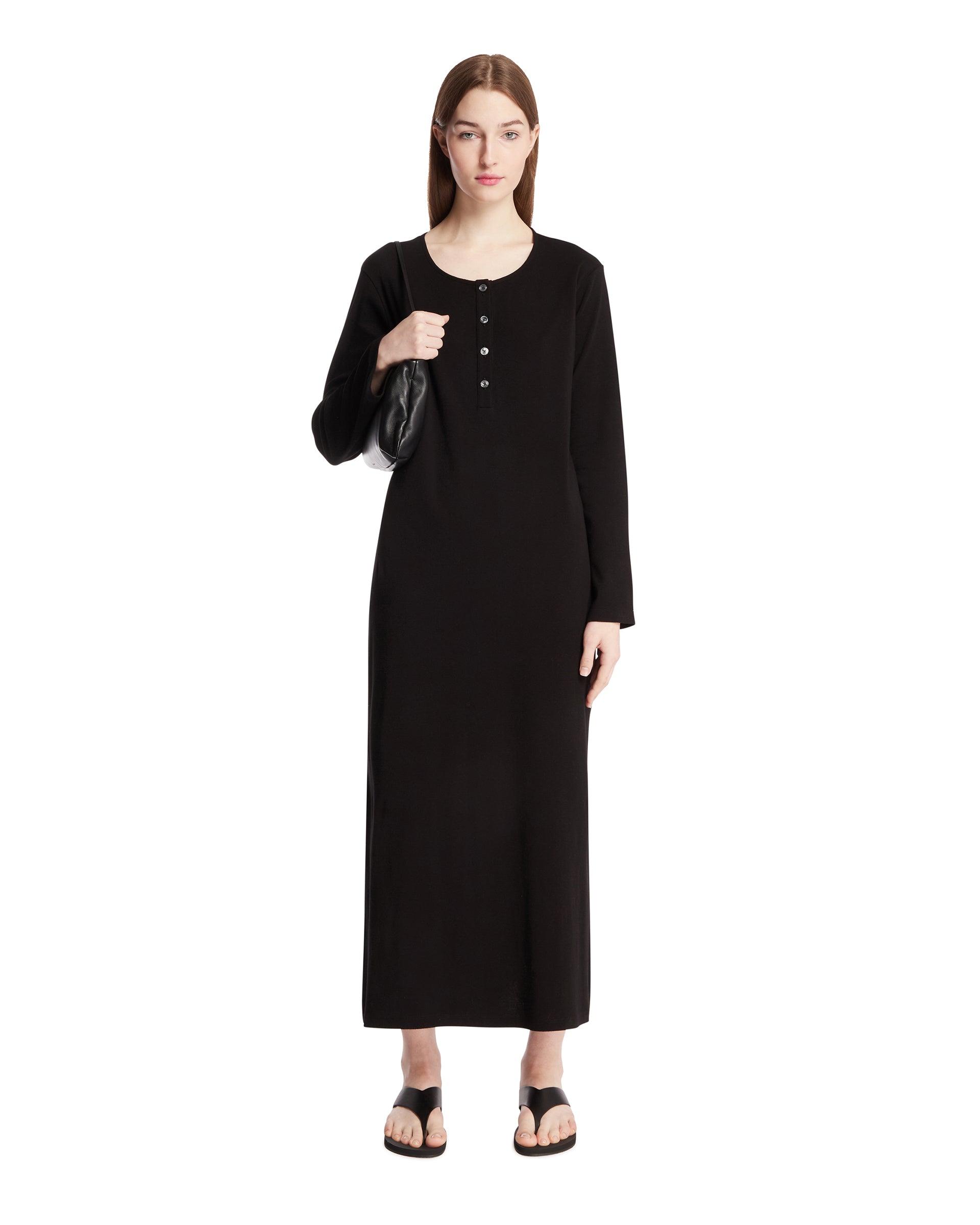 Black Cotton Dress The row – Гарантія оригінальності – детальний вид