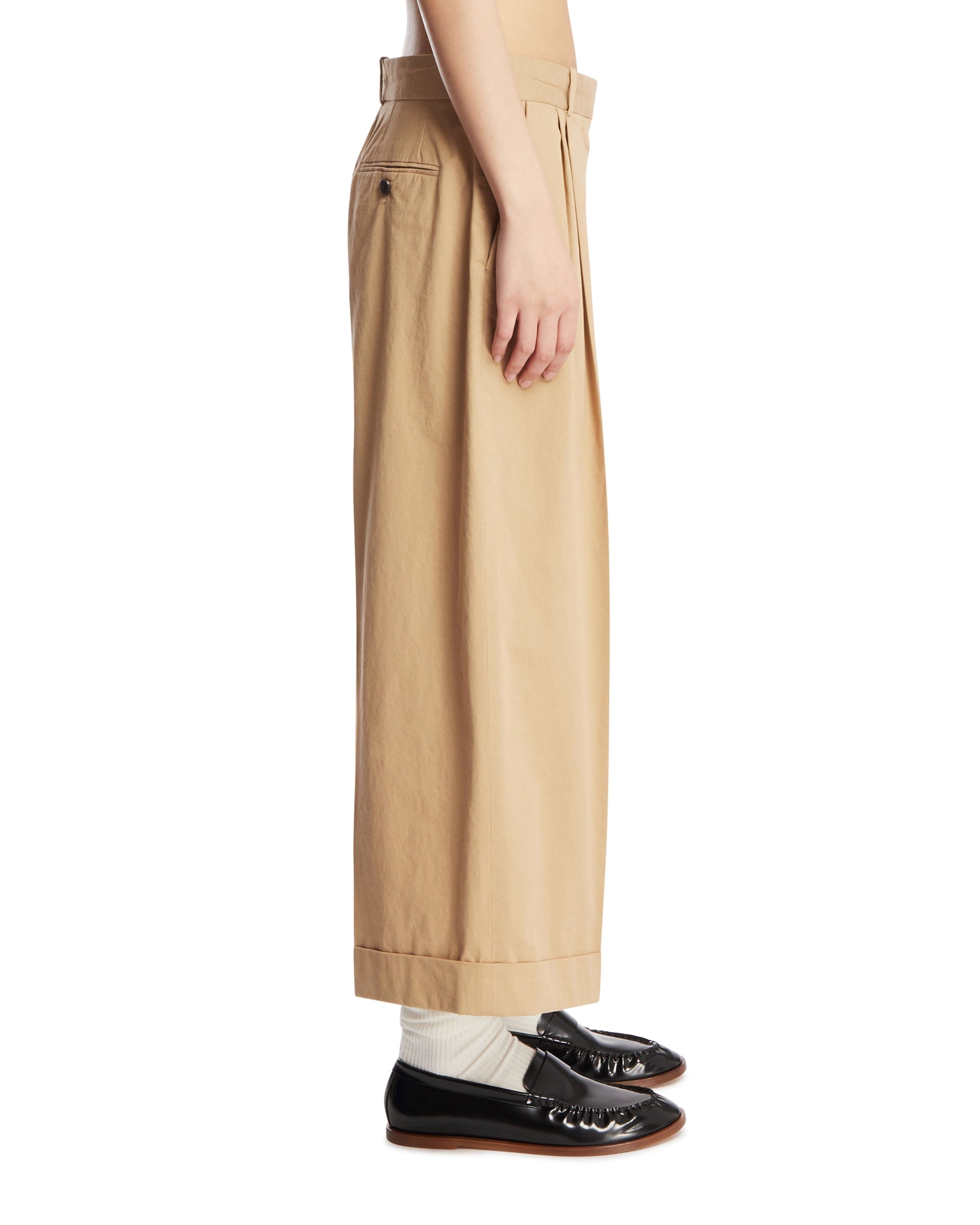 Оригінальна Beige Lior Cotton Trousers The row – збільшений вид