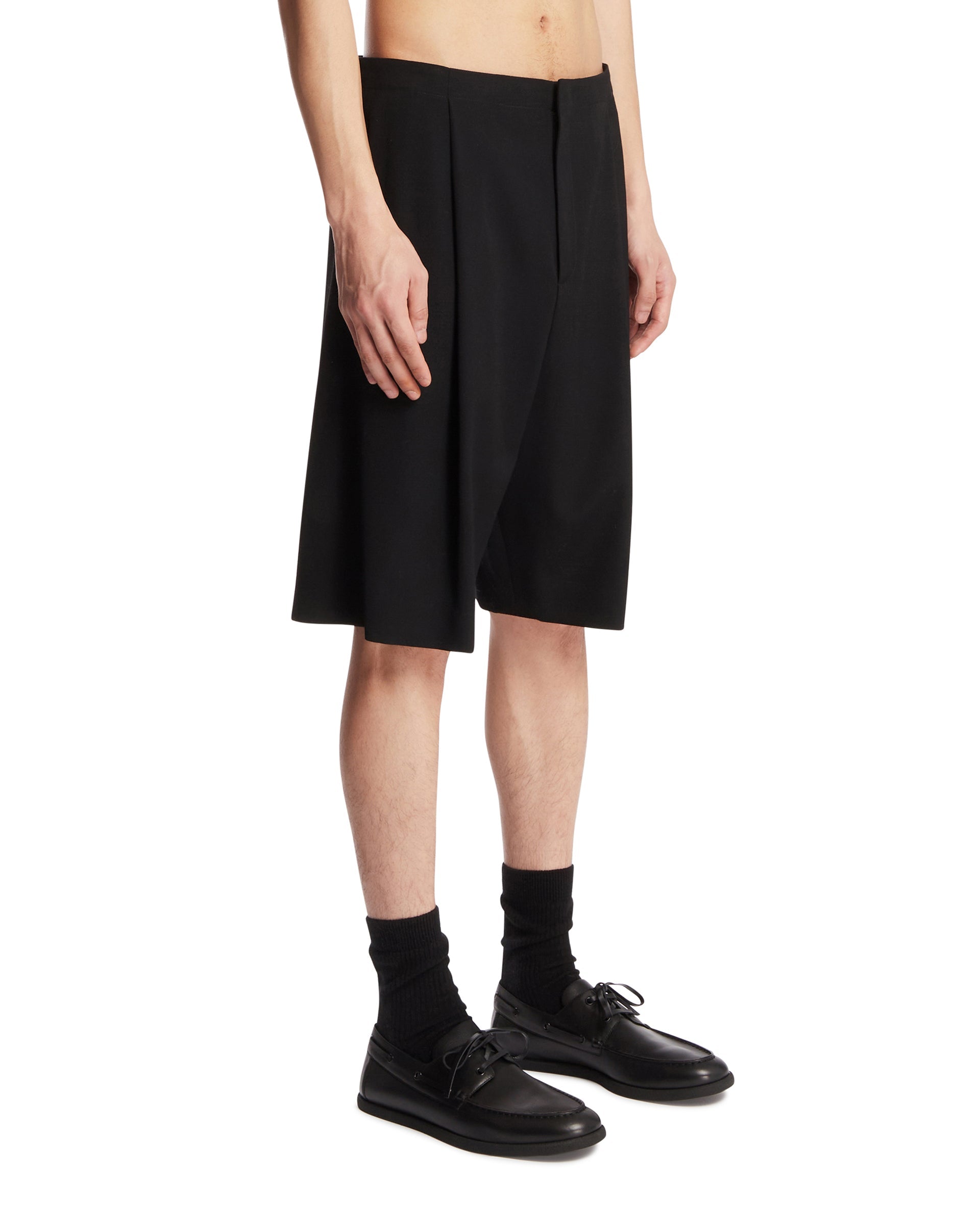 Black Sayed Wool Shorts The row – Гарантія оригінальності – вид ззаду