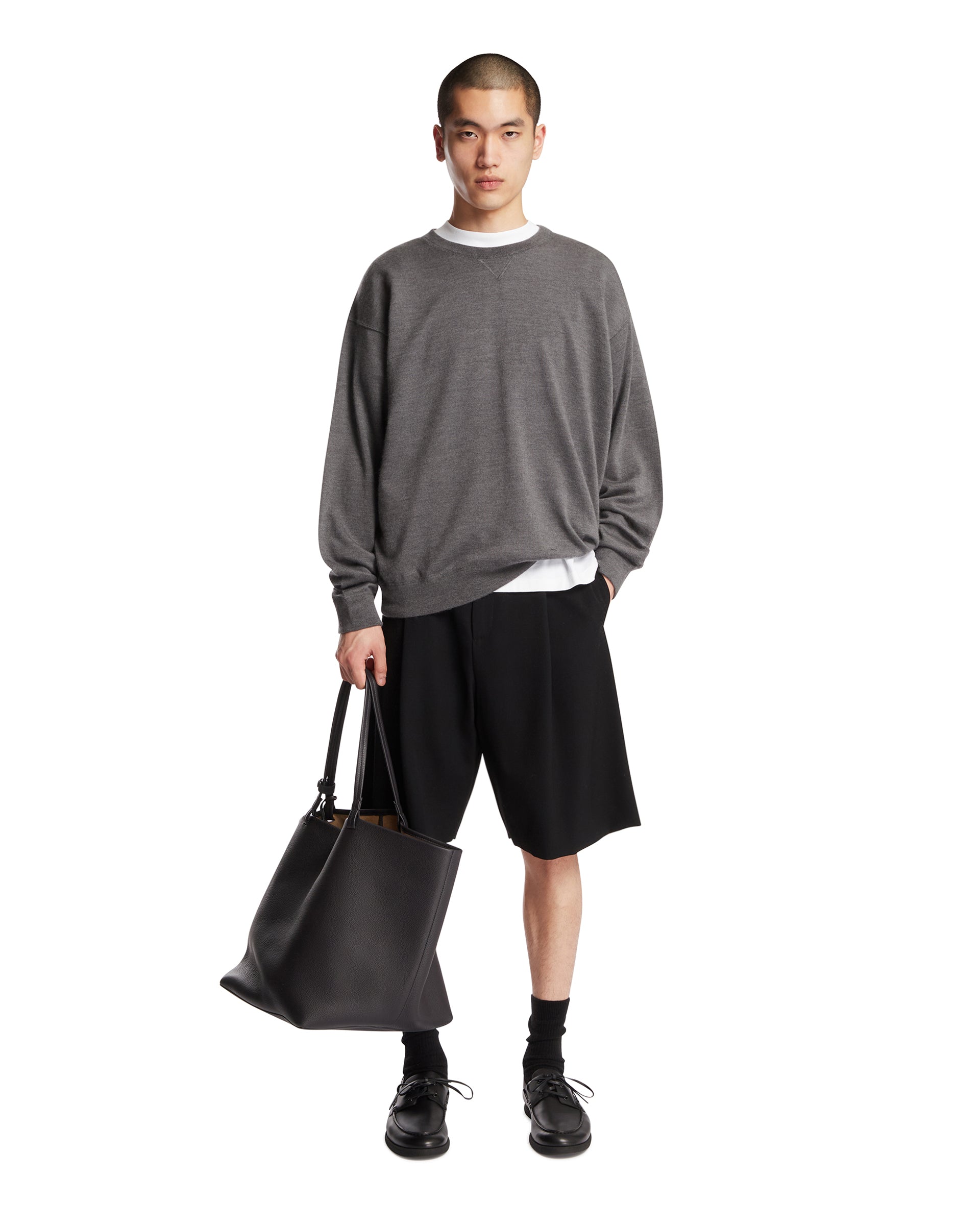 Black Sayed Wool Shorts The row – Гарантія оригінальності – детальний вид