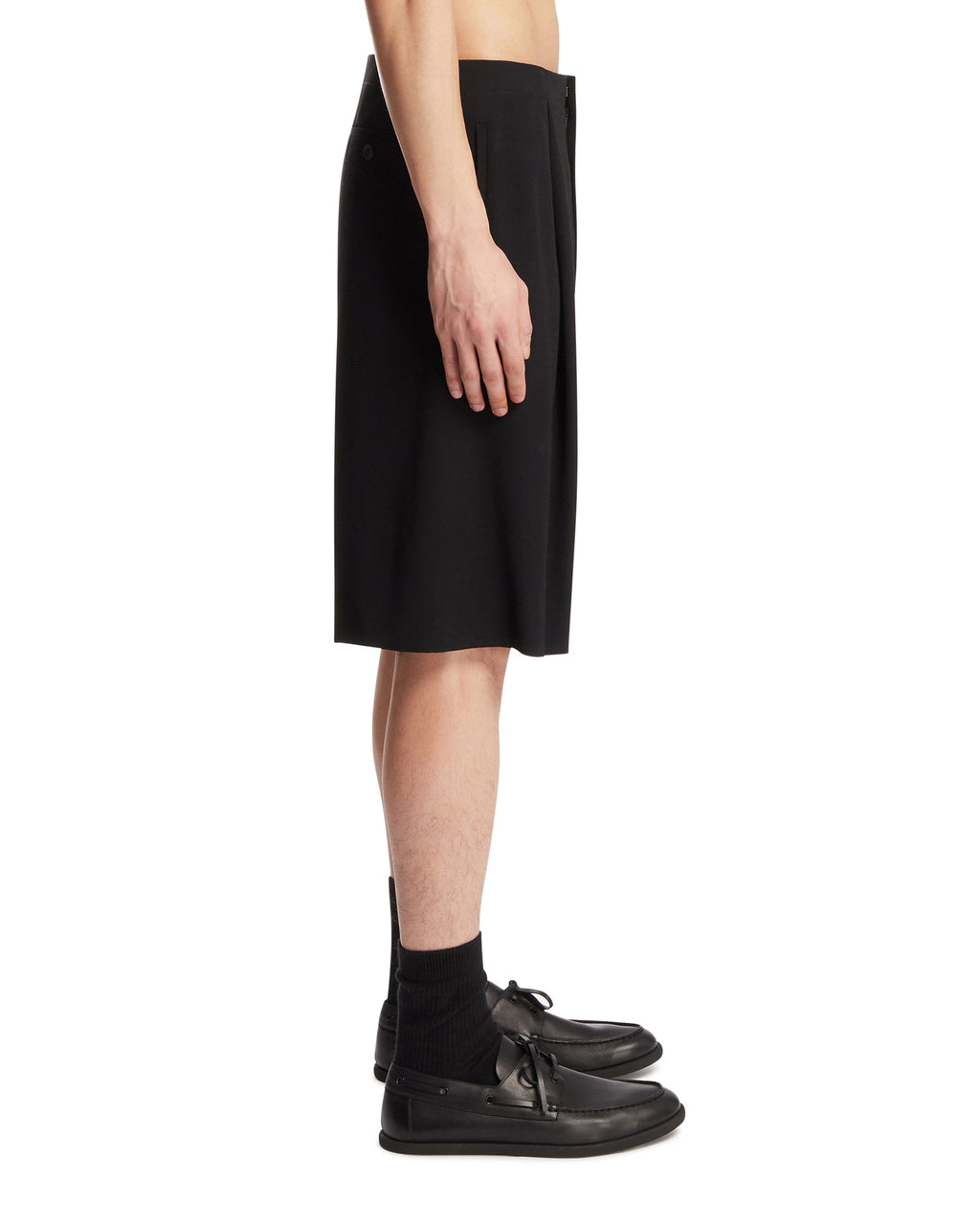 Black Sayed Wool Shorts The row – Гарантія оригінальності – збільшений вид