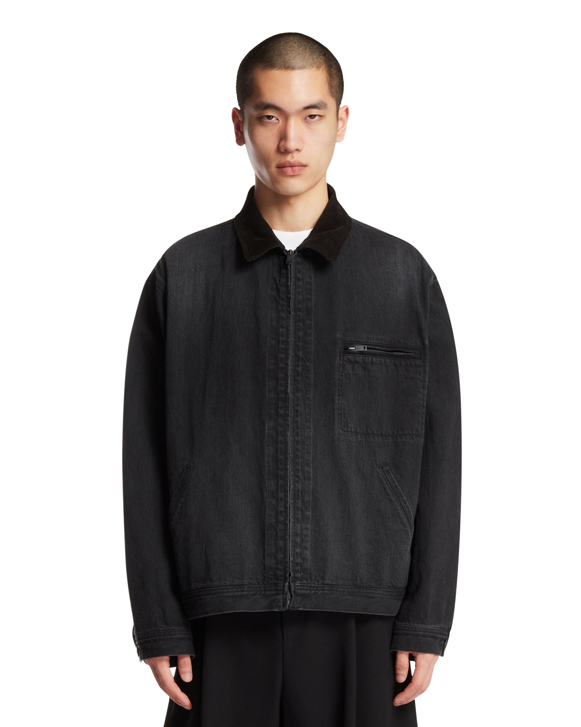 Black Tarquin Cotton Jacket The row – Гарантія оригінальності – боковий вид