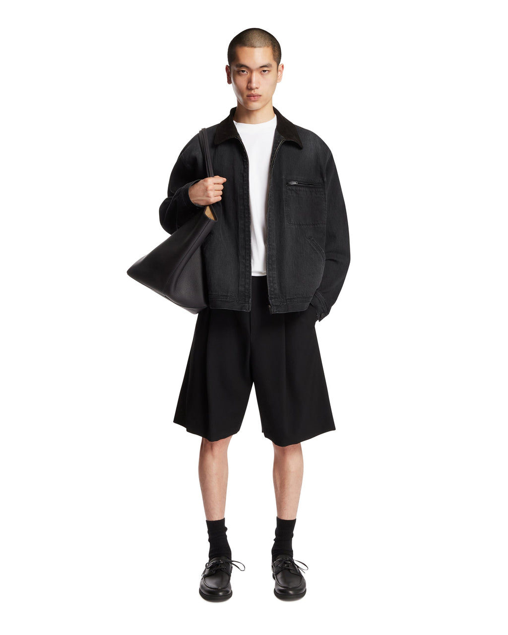Black Tarquin Cotton Jacket The row – Гарантія оригінальності – детальний вид