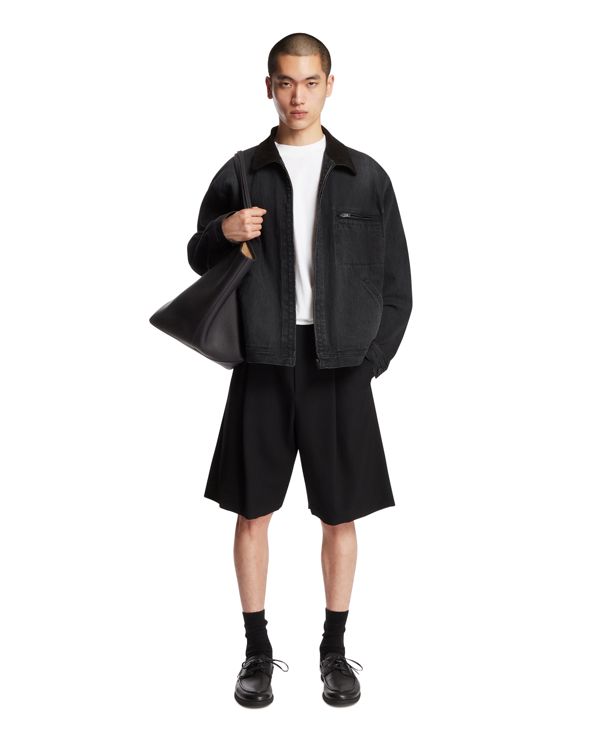 Black Tarquin Cotton Jacket The row – Гарантія оригінальності – детальний вид