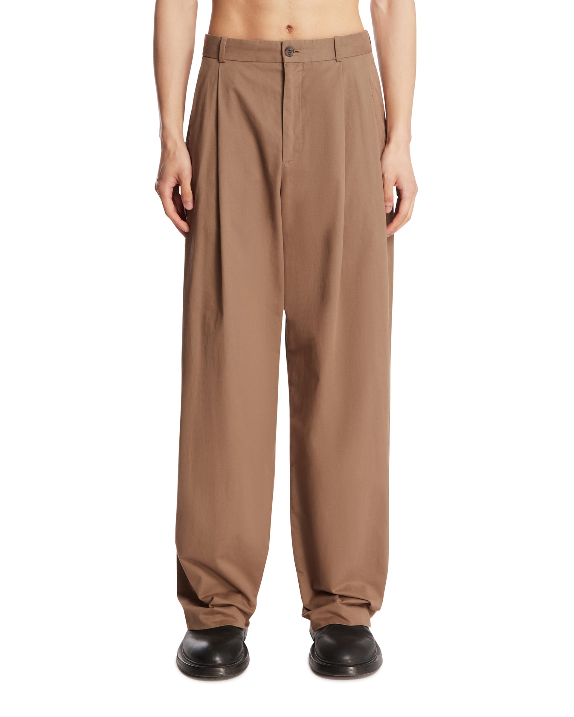 Brown Tibor Cotton Trousers The row оригінал – Купити в Україні – боковий вид
