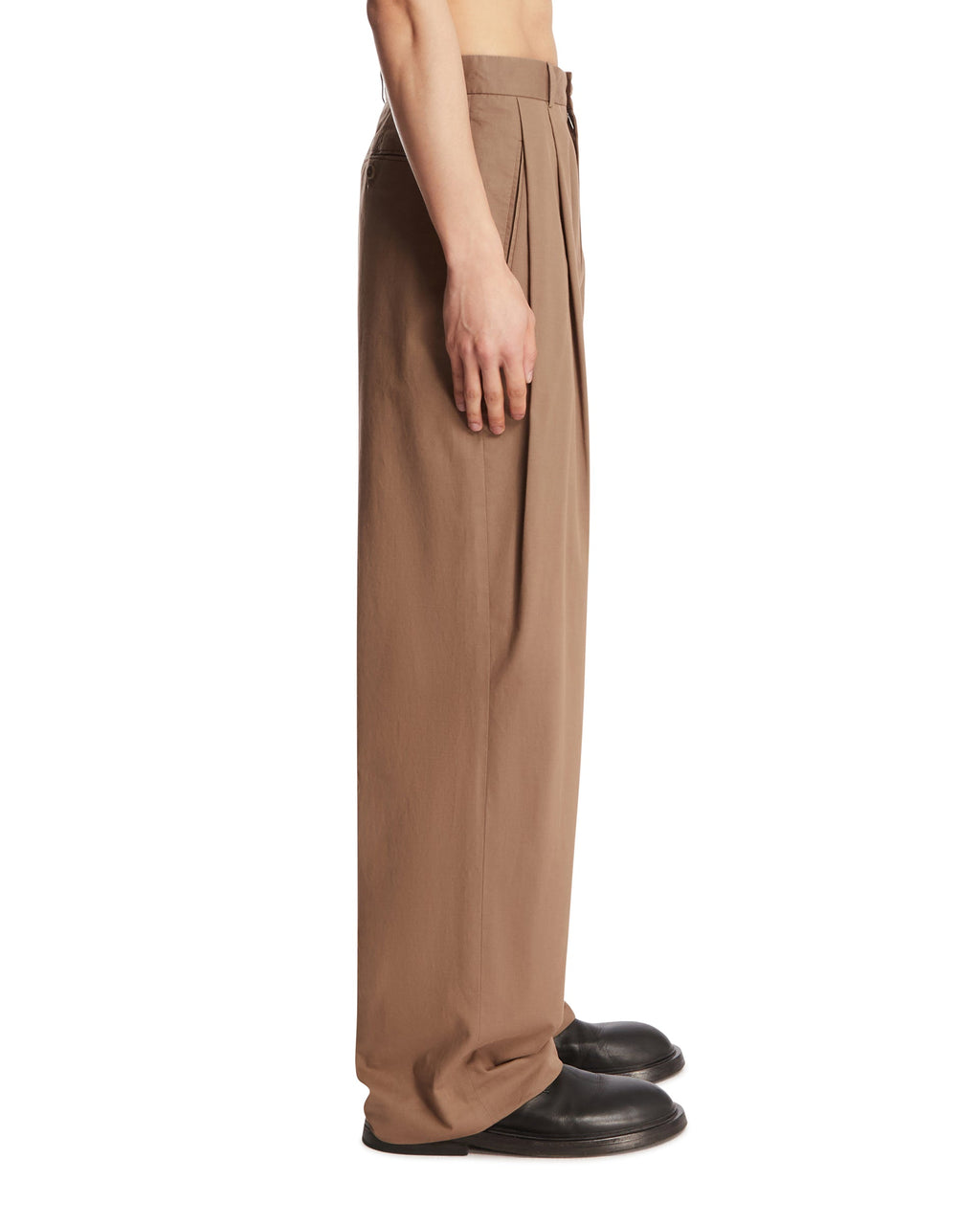 Brown Tibor Cotton Trousers The row оригінал – Купити в Україні – збільшений вид