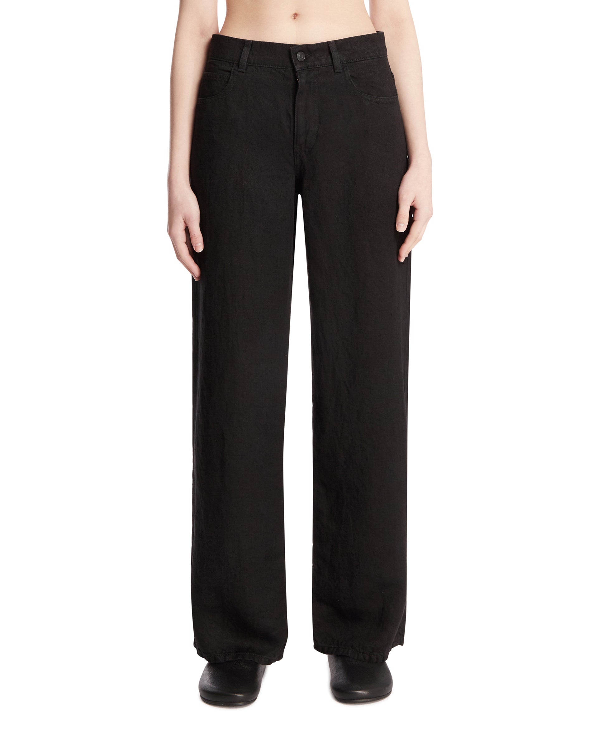 Оригінальна Black Eglitta Cotton Jeans The row – боковий вид