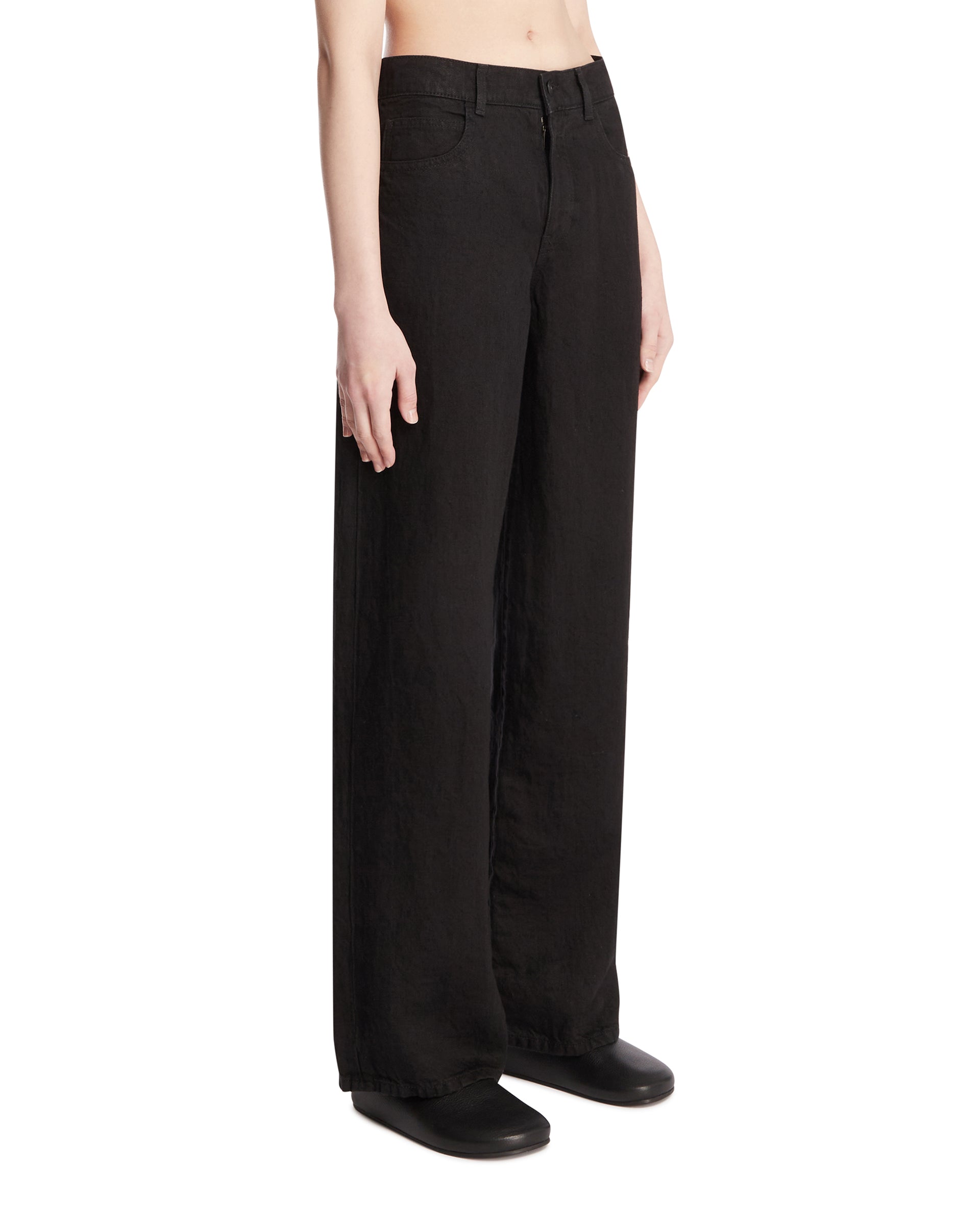 Оригінальна Black Eglitta Cotton Jeans The row – вид ззаду