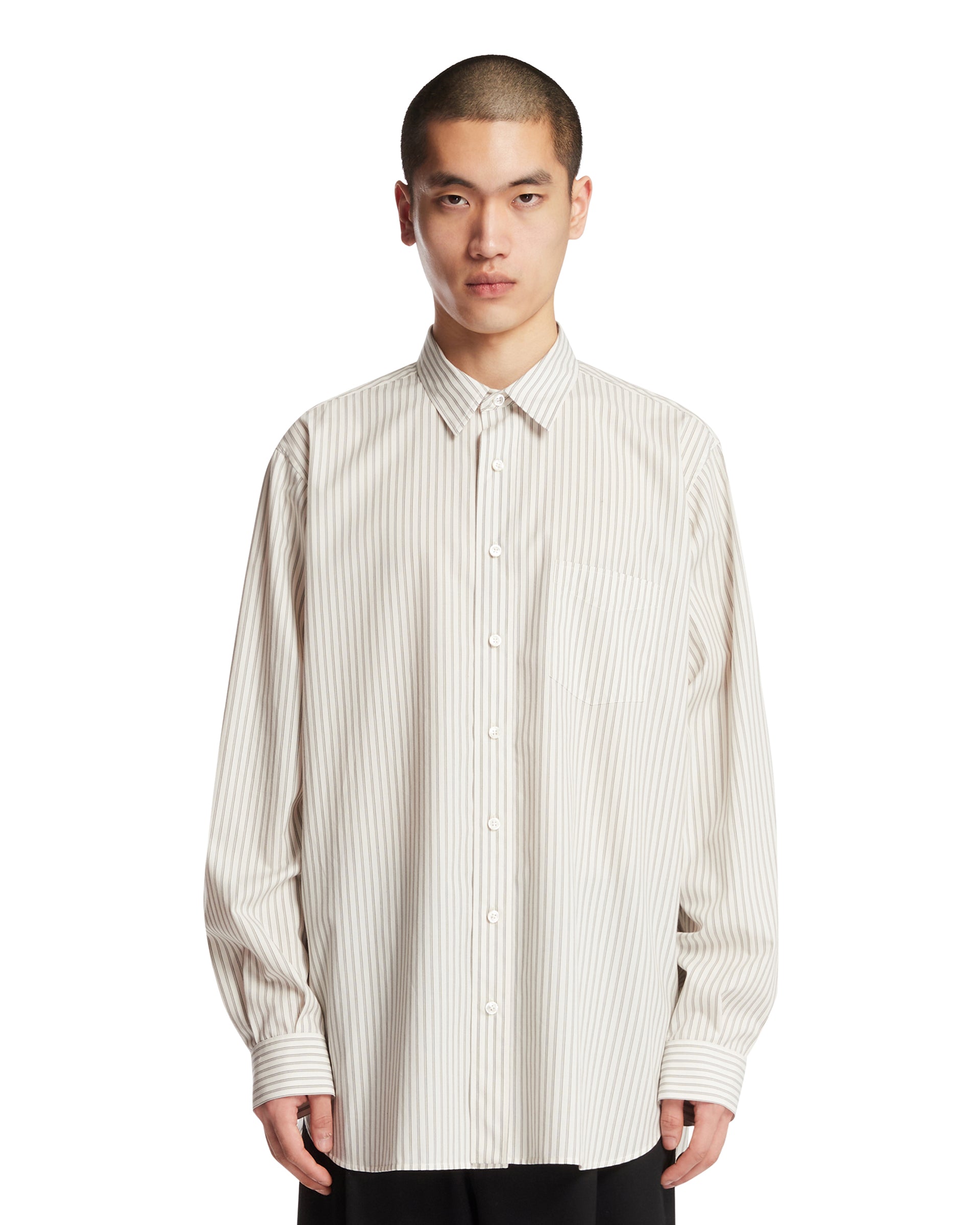 Оригінальна Beige Cotton Shirt The row – боковий вид