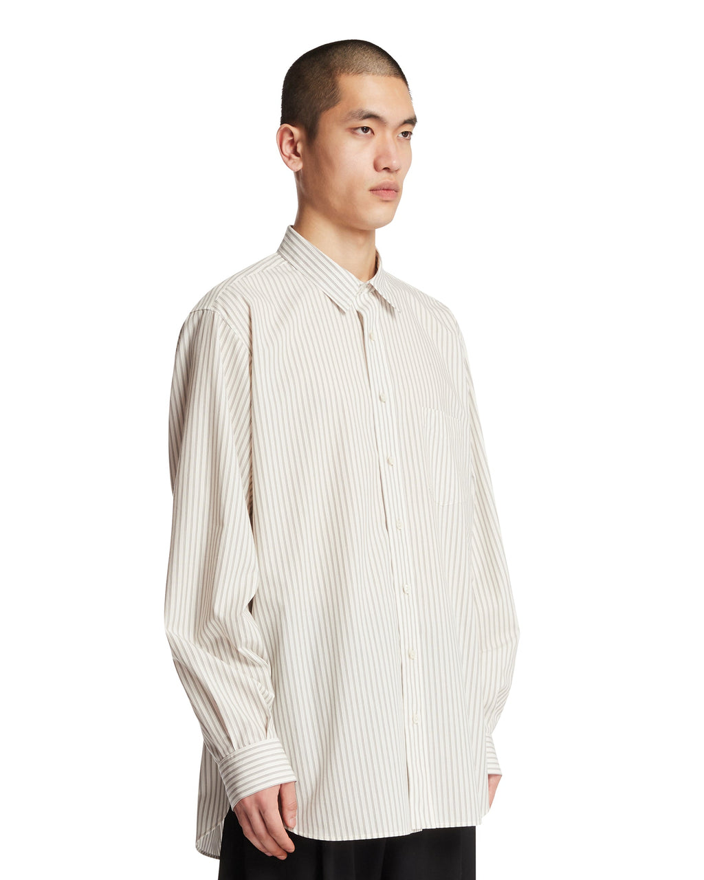Оригінальна Beige Cotton Shirt The row – вид ззаду