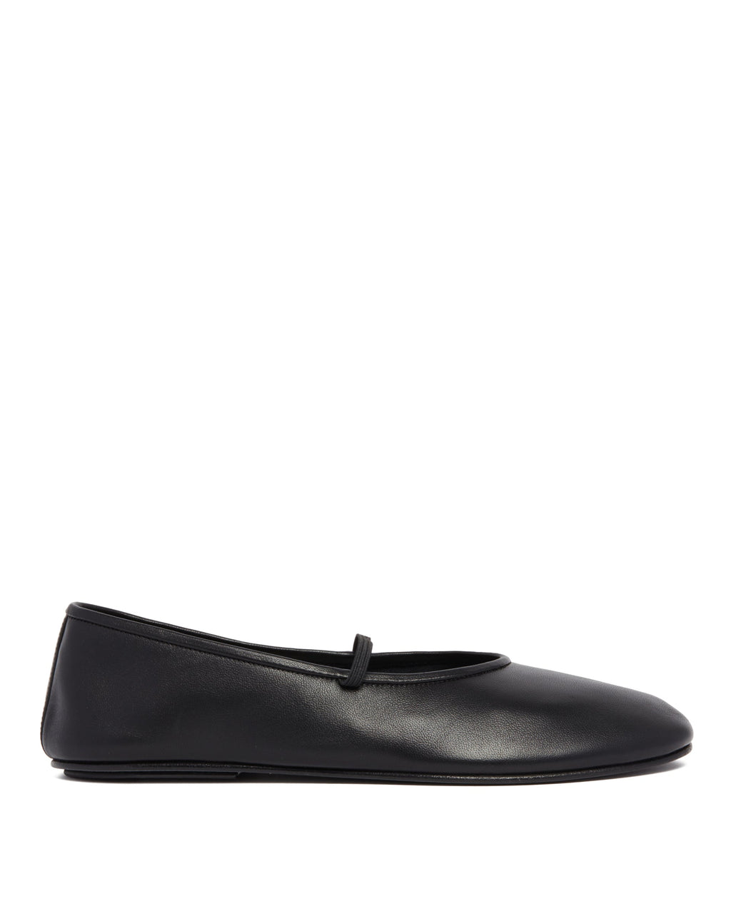 Оригінальна Black Elastic Ballet Flats The row – боковий вид