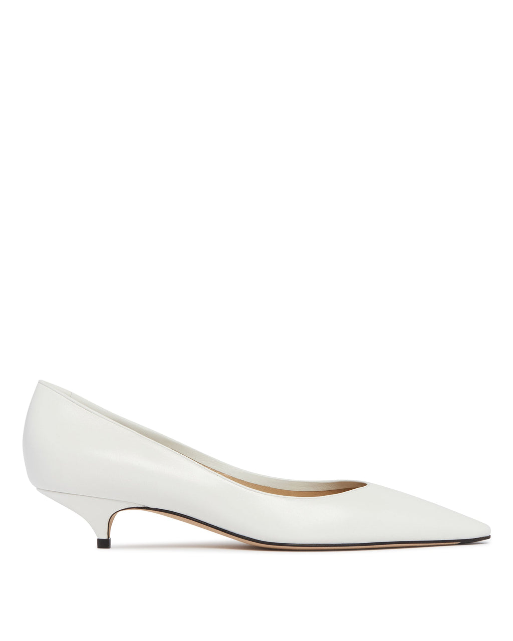 Оригінальна White Liisa Kitten Two Pumps The row – боковий вид