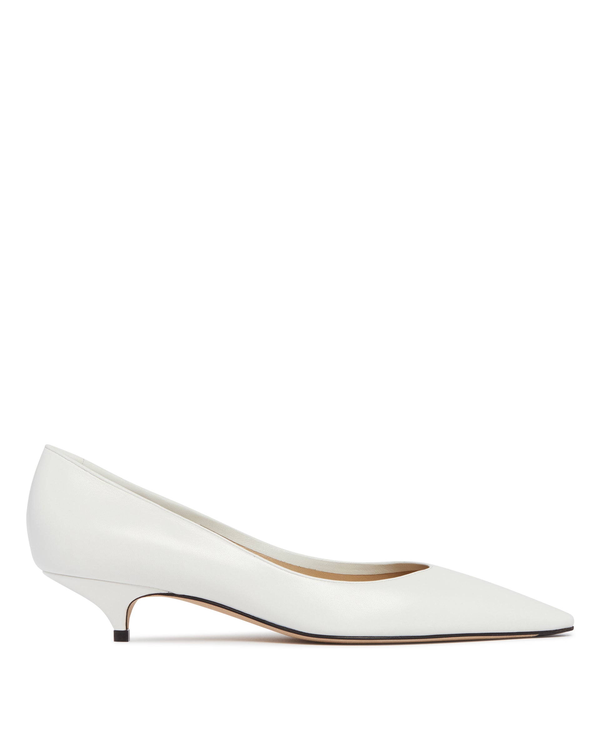 Оригінальна White Liisa Kitten Two Pumps The row – боковий вид
