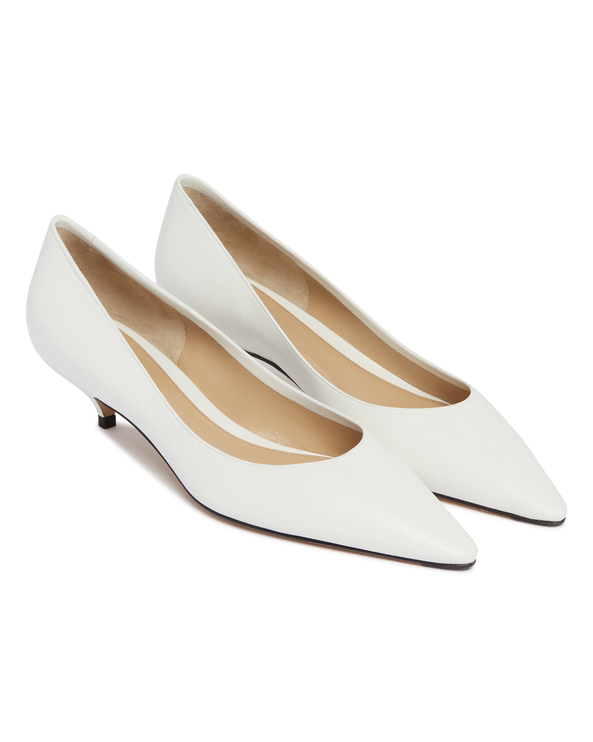 Оригінальна White Liisa Kitten Two Pumps The row – детальний вид