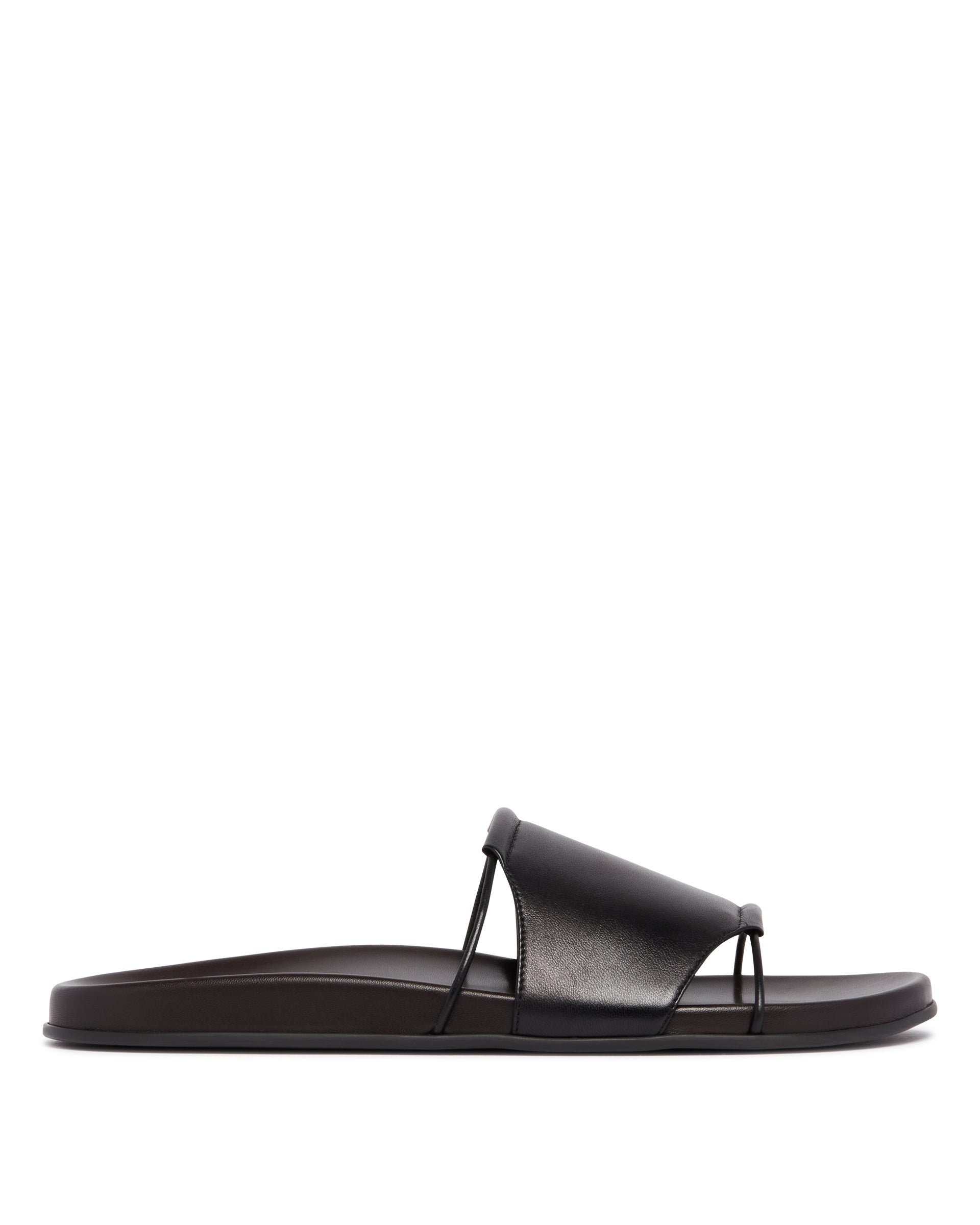 Оригінальна Brown Fussbet Leather Sandals The row – боковий вид