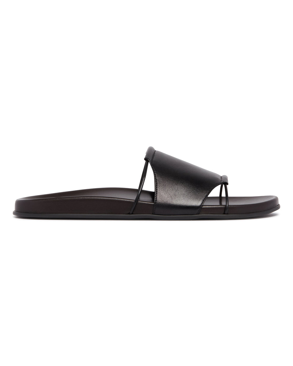 Оригінальна Brown Fussbet Leather Sandals The row – вид ззаду