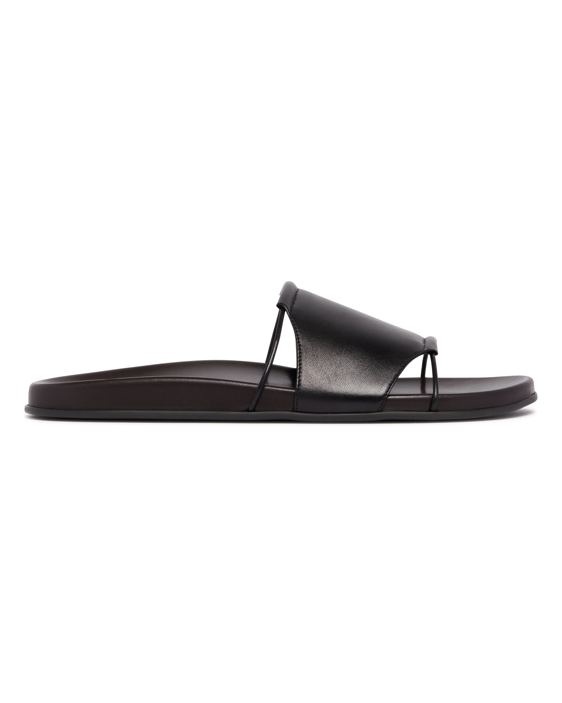Оригінальна Brown Fussbet Leather Sandals The row – вид ззаду