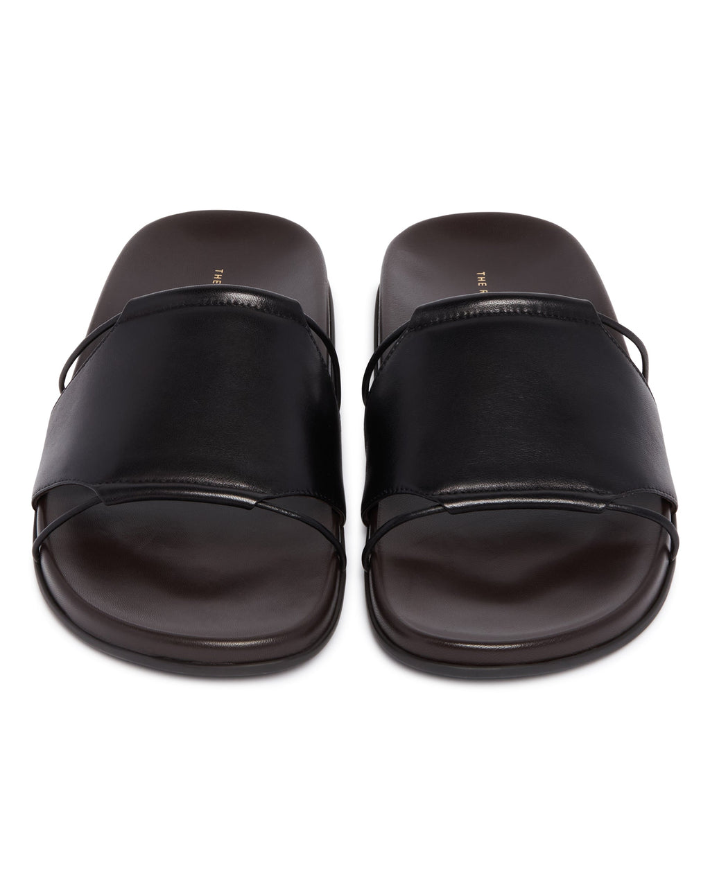 Оригінальна Brown Fussbet Leather Sandals The row – збільшений вид