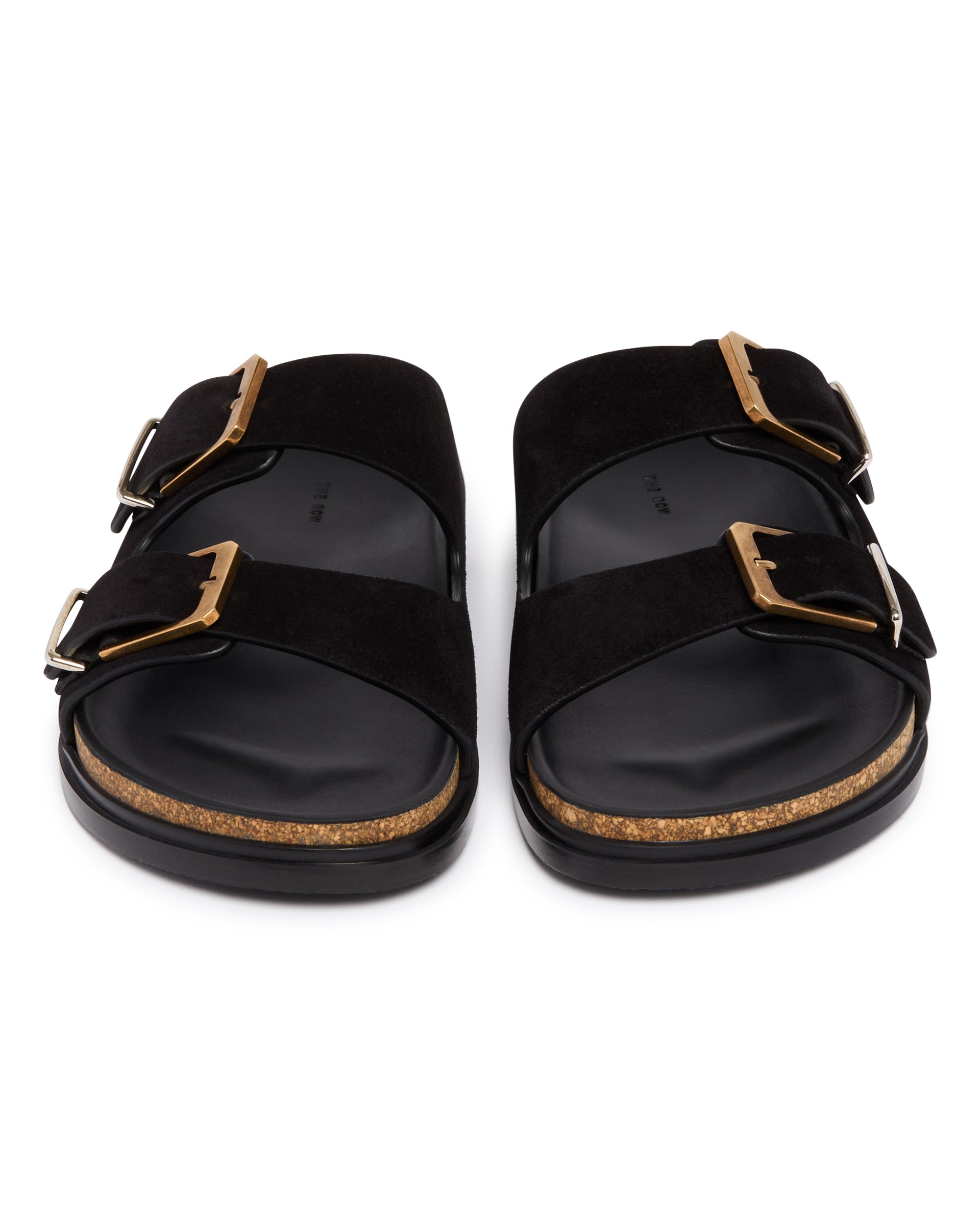 Оригінальна Black Buckle Slide Sandals The row – збільшений вид