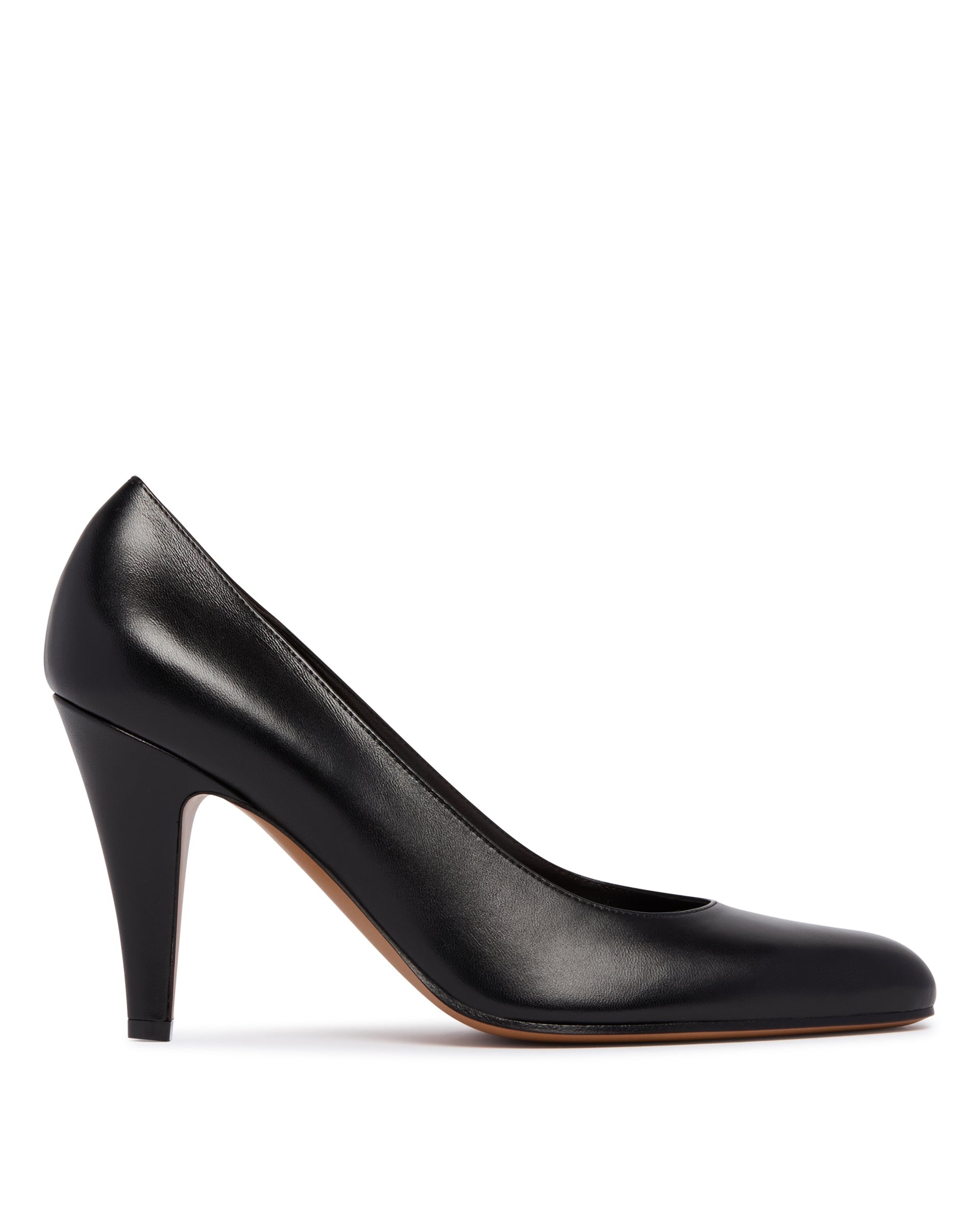 Оригінальна Black Ornelia Leather Pumps The row – боковий вид