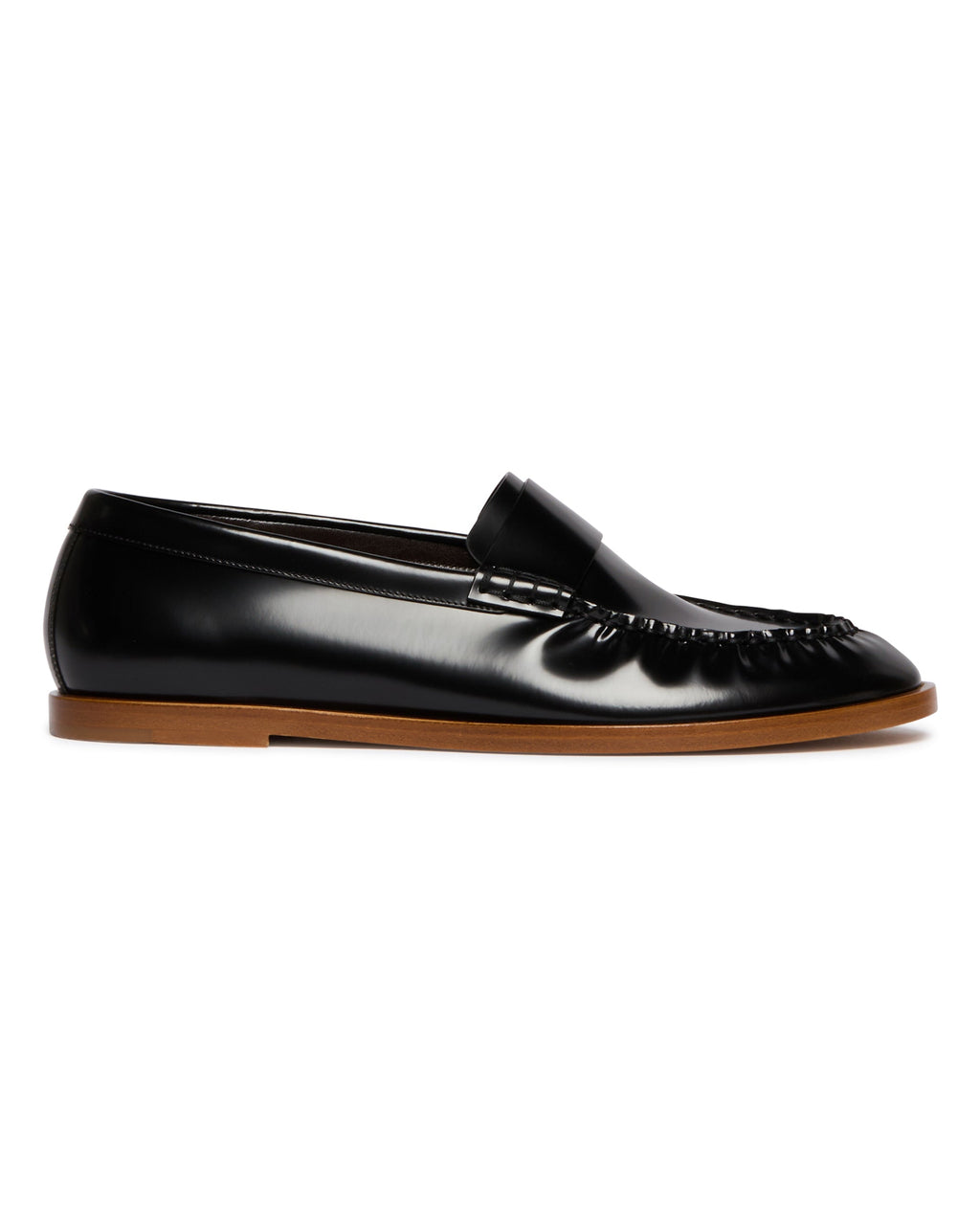 Black Patent Leather Loafers The row – Гарантія оригінальності – вид ззаду