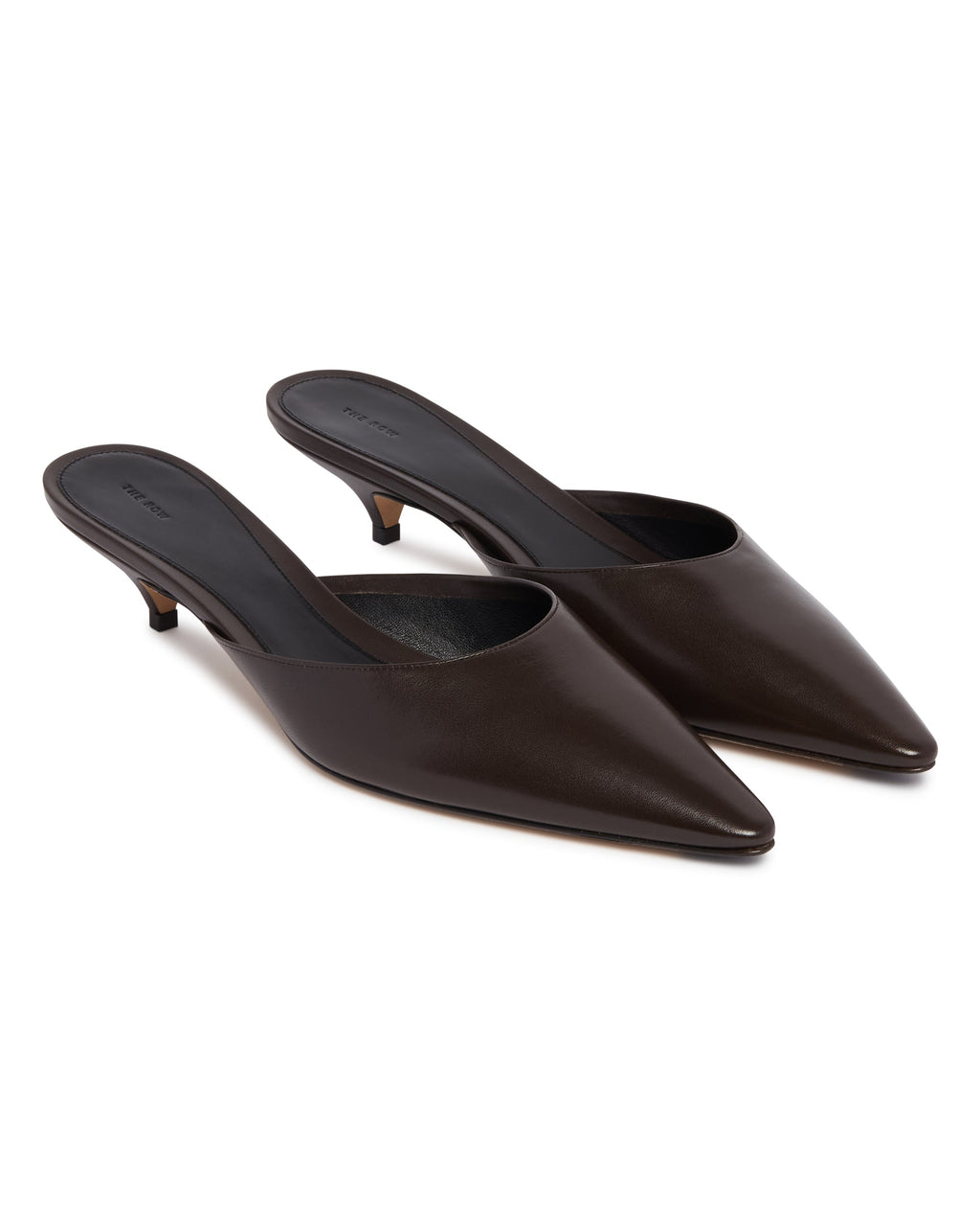 Оригінальна Brown Leather Mules The row – детальний вид