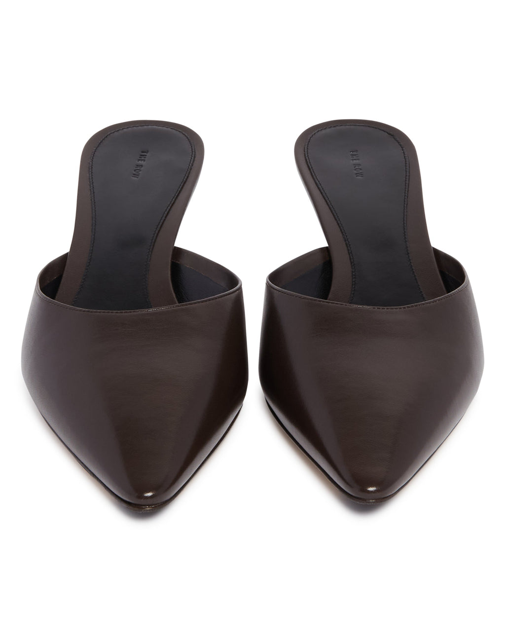 Оригінальна Brown Leather Mules The row – збільшений вид