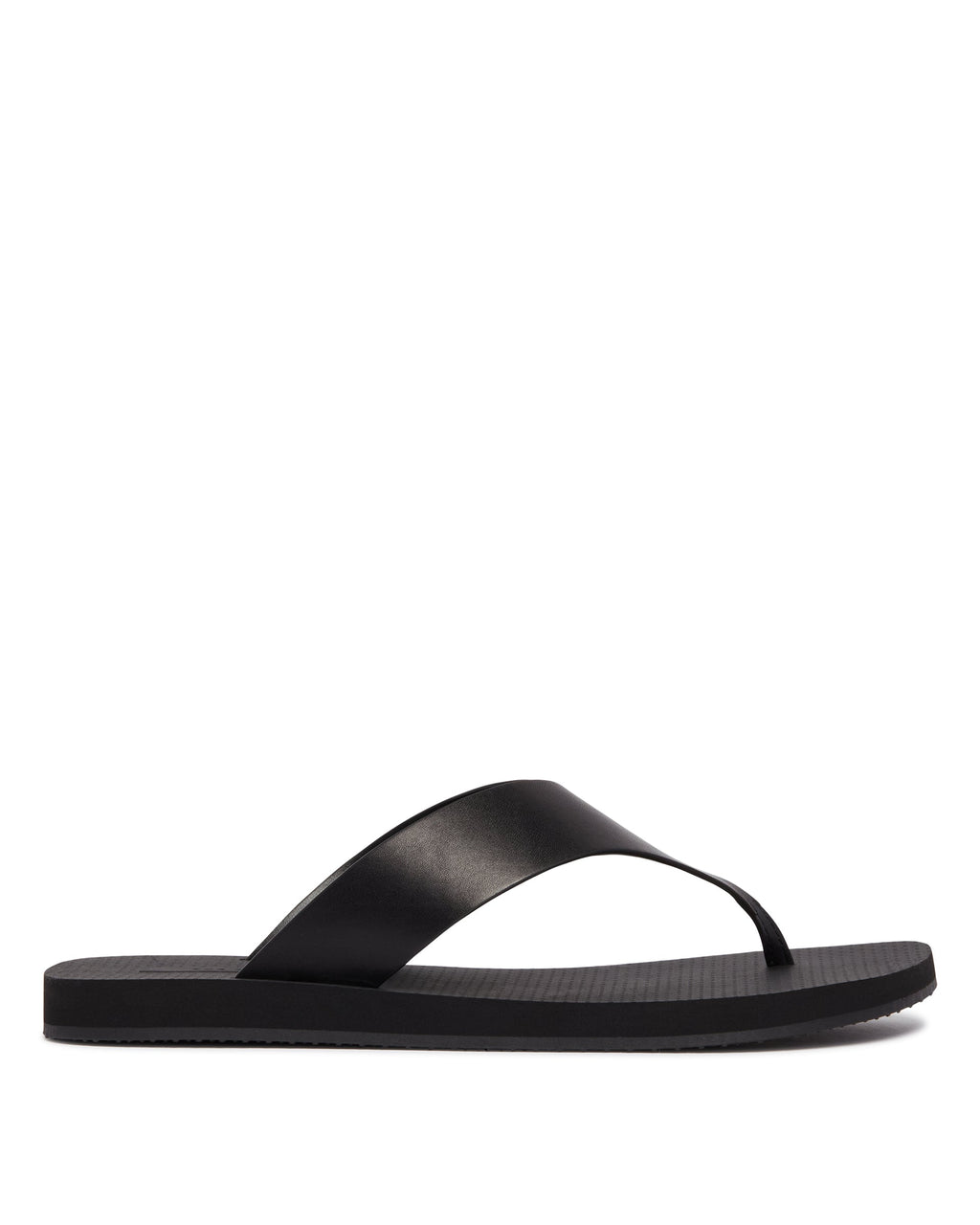 Black Leather Flip-Flop Sandals The row – Гарантія оригінальності – боковий вид