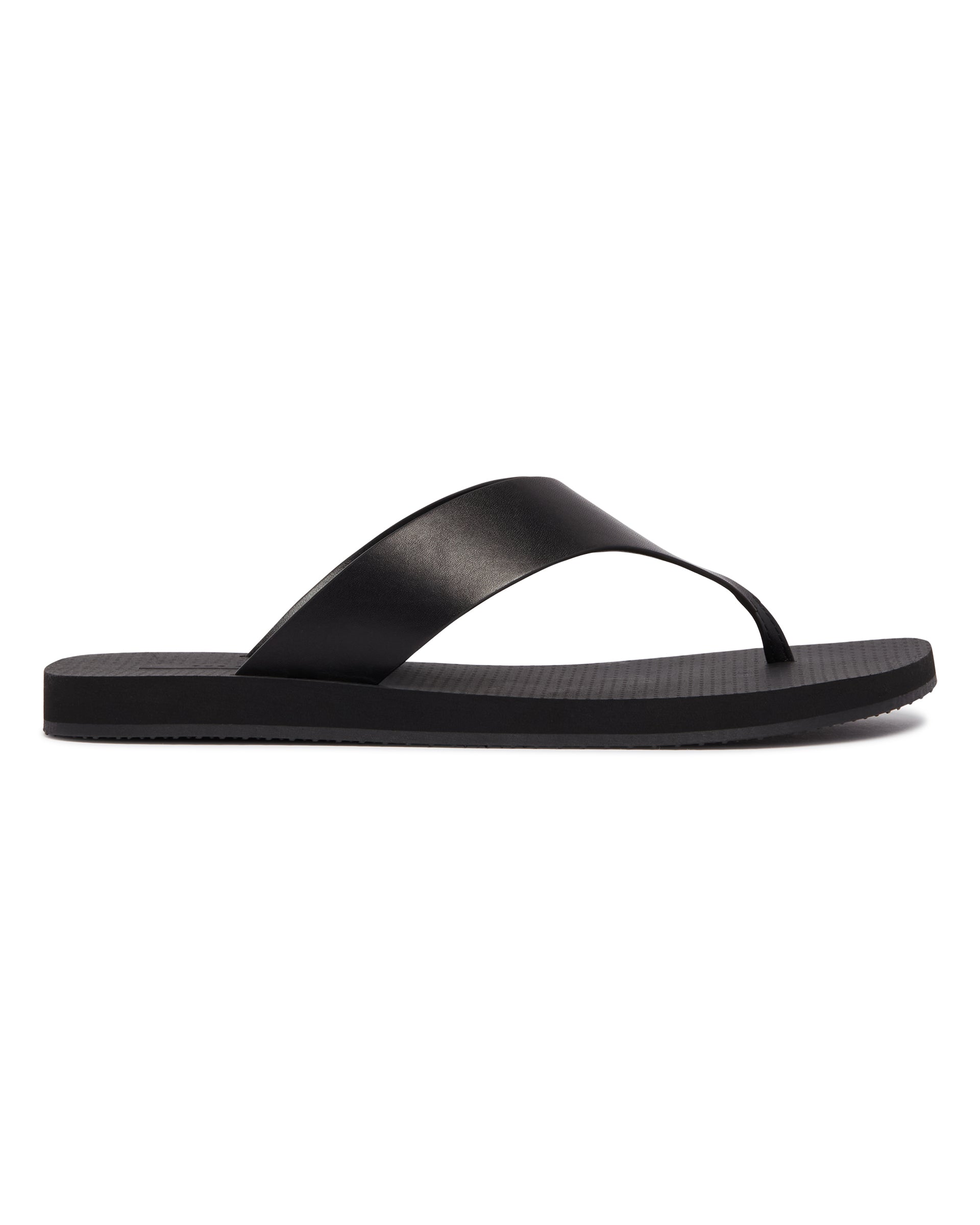 Black Leather Flip-Flop Sandals The row – Гарантія оригінальності – вид ззаду