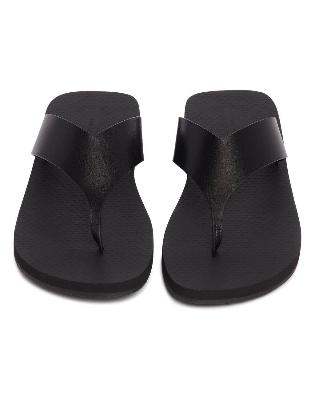 Black Leather Flip-Flop Sandals The row – Гарантія оригінальності – збільшений вид