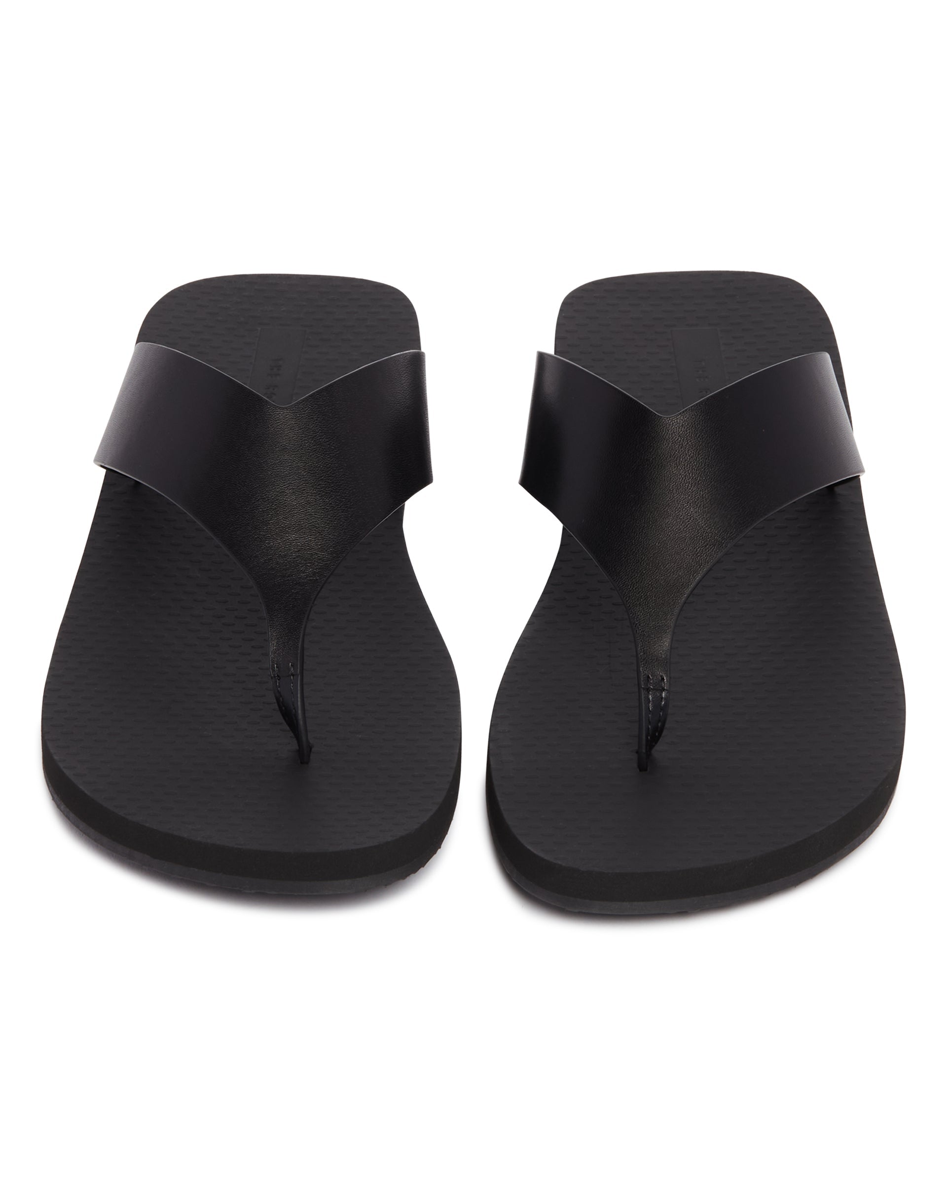 Black Leather Flip-Flop Sandals The row – Гарантія оригінальності – збільшений вид