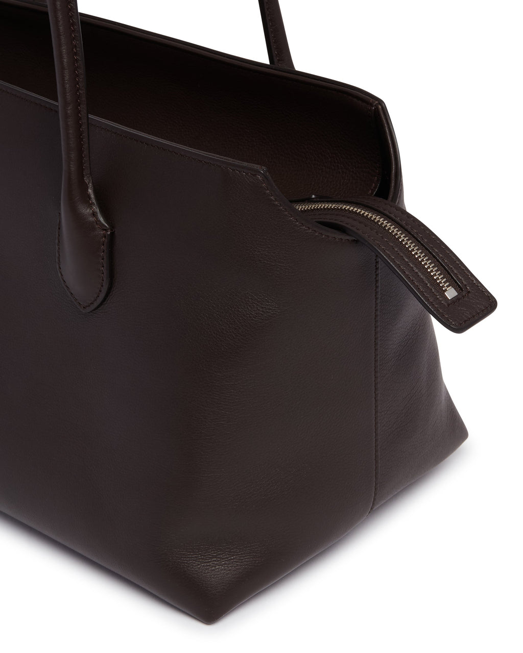 Brown Terrasse Leather Bag The row оригінал – Купити в Україні – збільшений вид