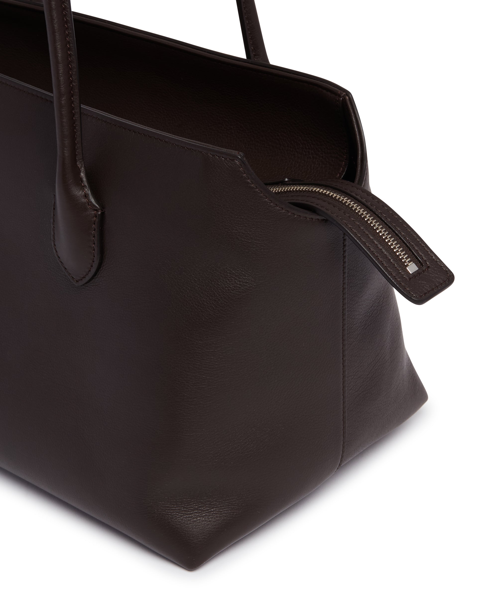 Brown Terrasse Leather Bag The row оригінал – Купити в Україні – збільшений вид