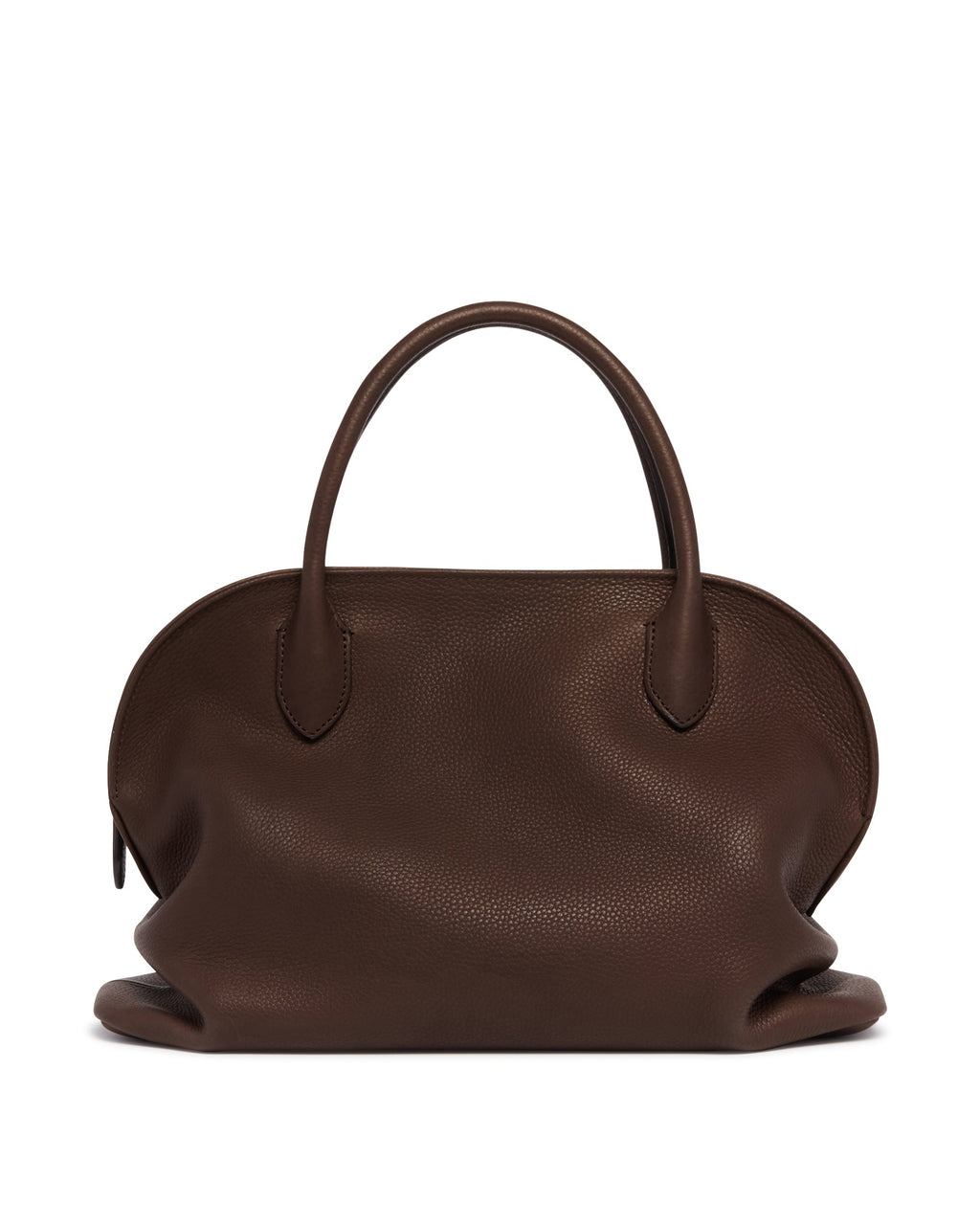 Brown Agnes 12 Leather Bag The row оригінал – Купити в Україні – боковий вид